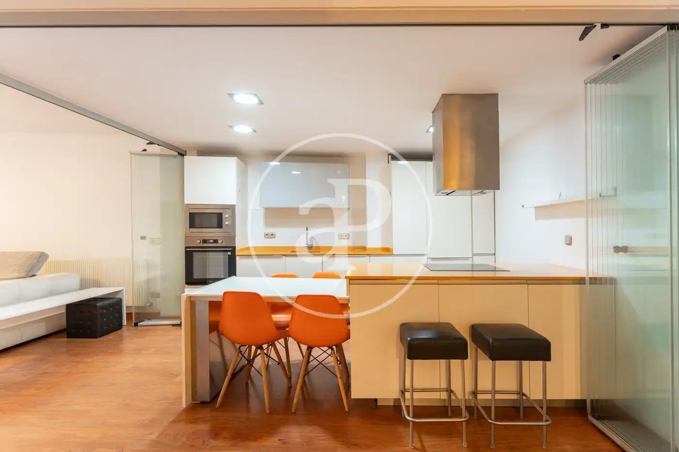 Küche von Wohnung zur Miete in Barcelona mit Heizung und Möbliert