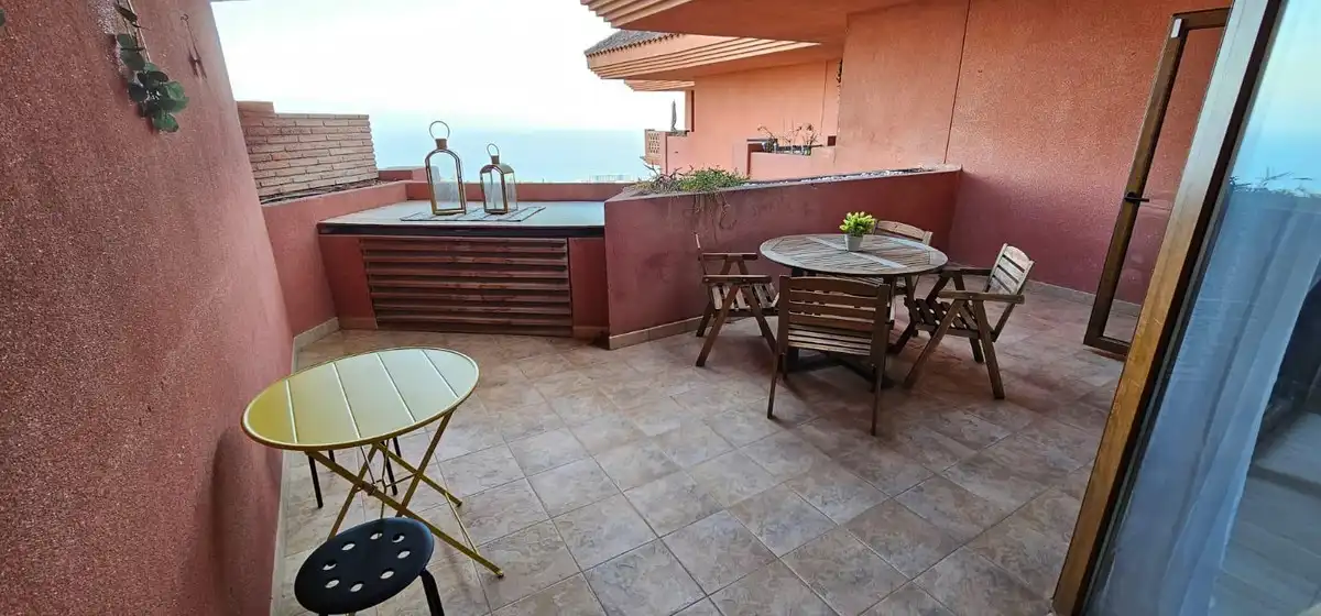 Terrace of Attic for sale in Benalmádena  with Air Conditioner, Heating and Furnished