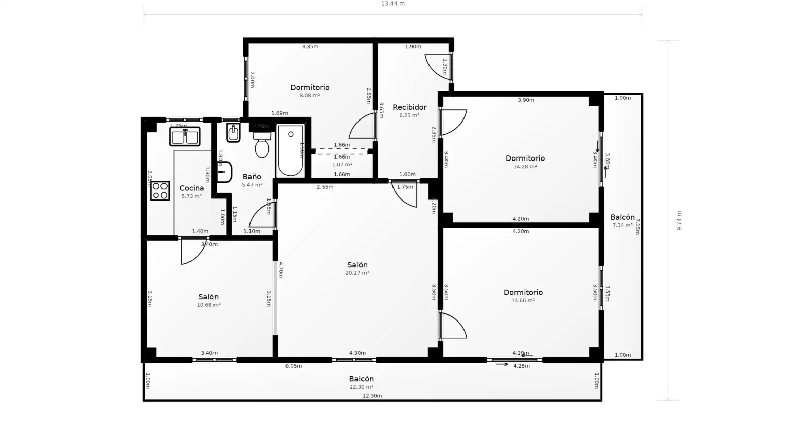 Piso en venta en Valencia con Balcón