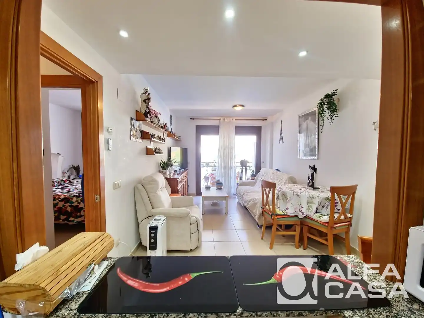 Sala de estar de Piso en venta en Lloret de Mar con Aire acondicionado, Calefacción y Terraza