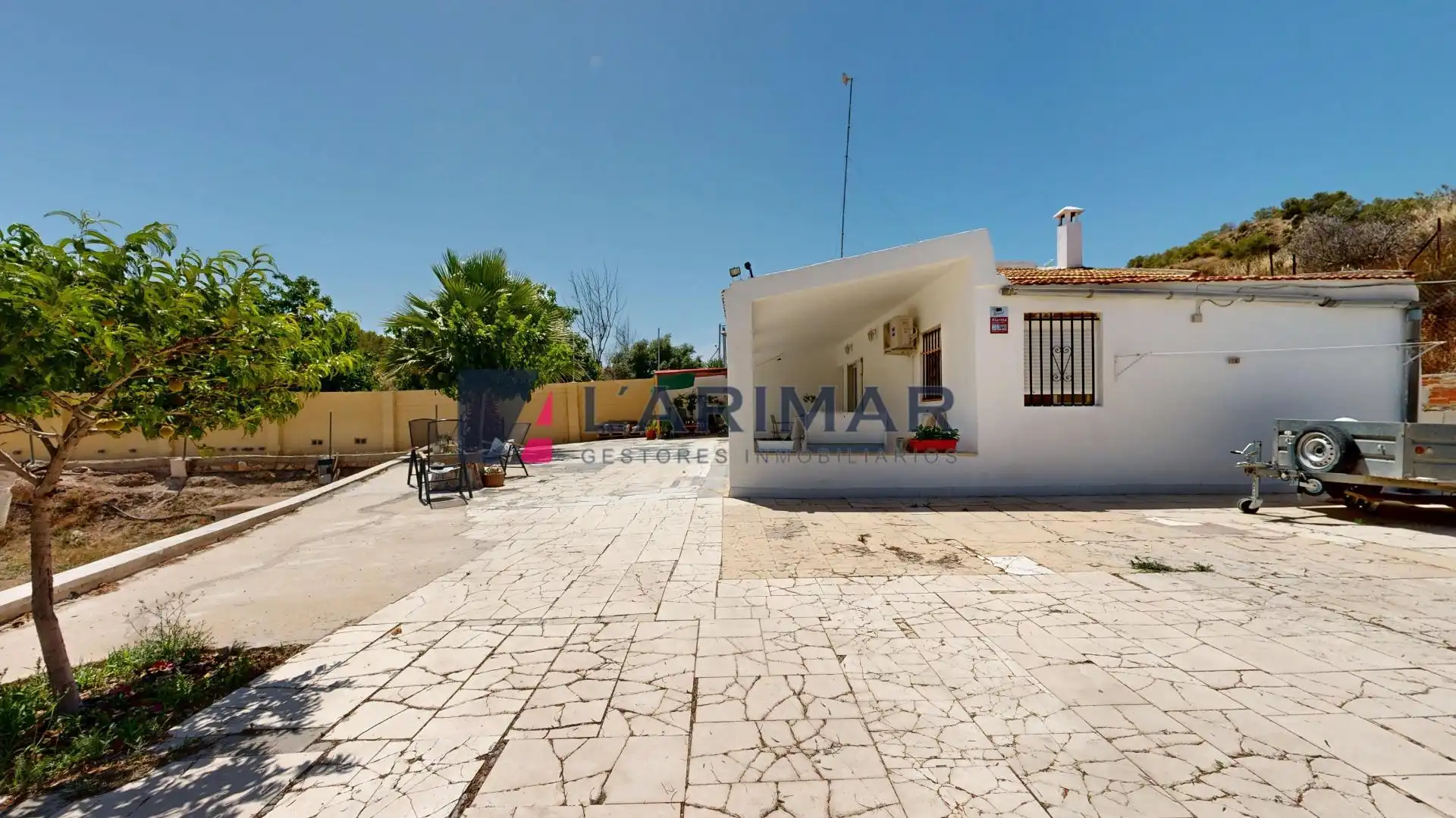 Vista exterior de Casa o xalet en venda en Aspe amb Aire condicionat, Calefacció i Jardí privat
