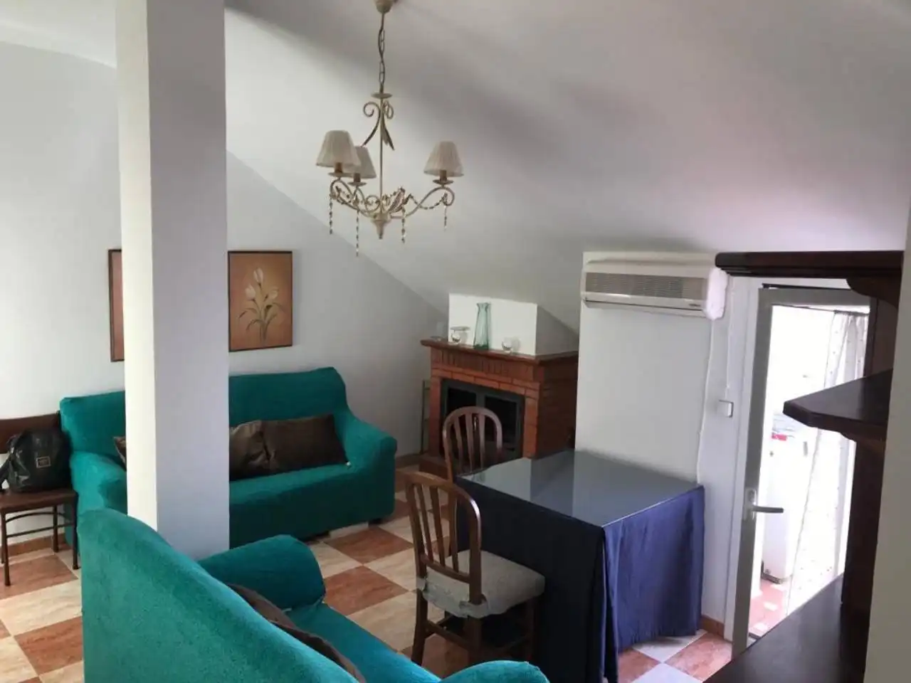 Sala de estar de Ático de alquiler en Baza con Aire acondicionado, Terraza y Amueblado