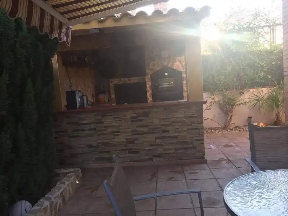 Terraza de Casa o chalet de alquiler en Murcia con Aire acondicionado, Jardín privado y Piscina
