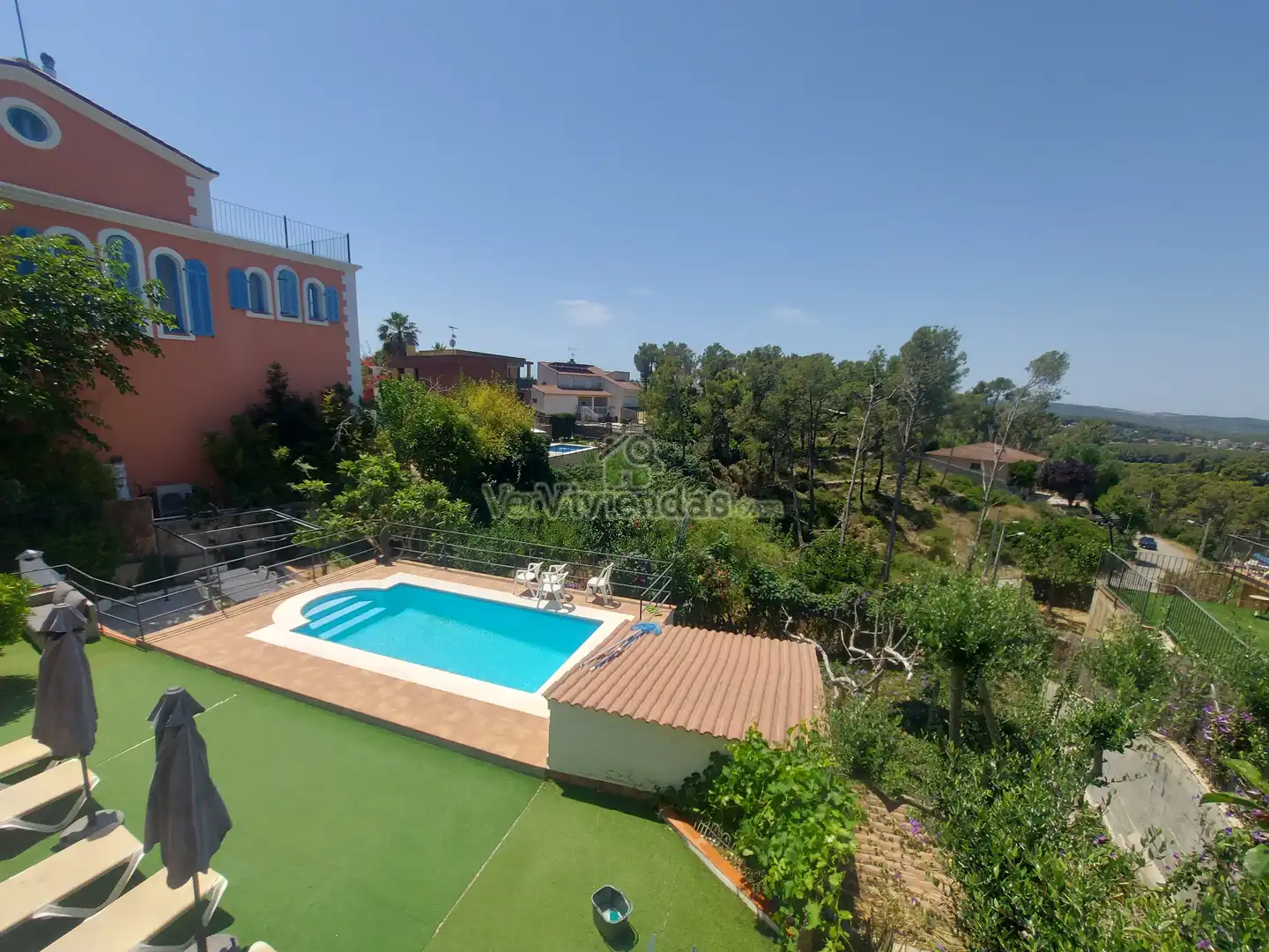 Piscina de Casa o xalet en venda en Olivella amb Calefacció, Jardí privat i Parquet