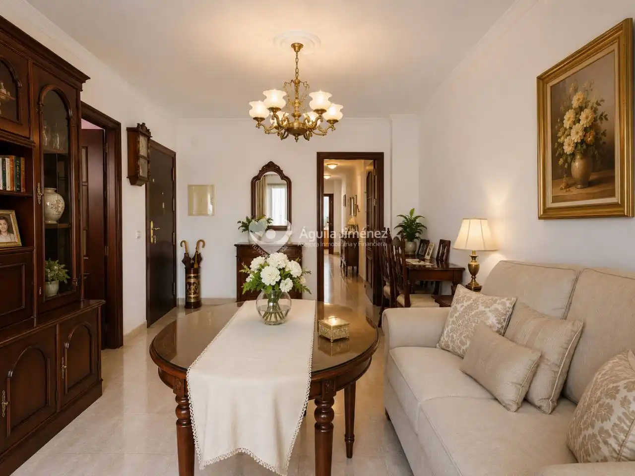 Living room of Flat for sale in Alcalá de Guadaira  with Air Conditioner, Heating and Storage room
