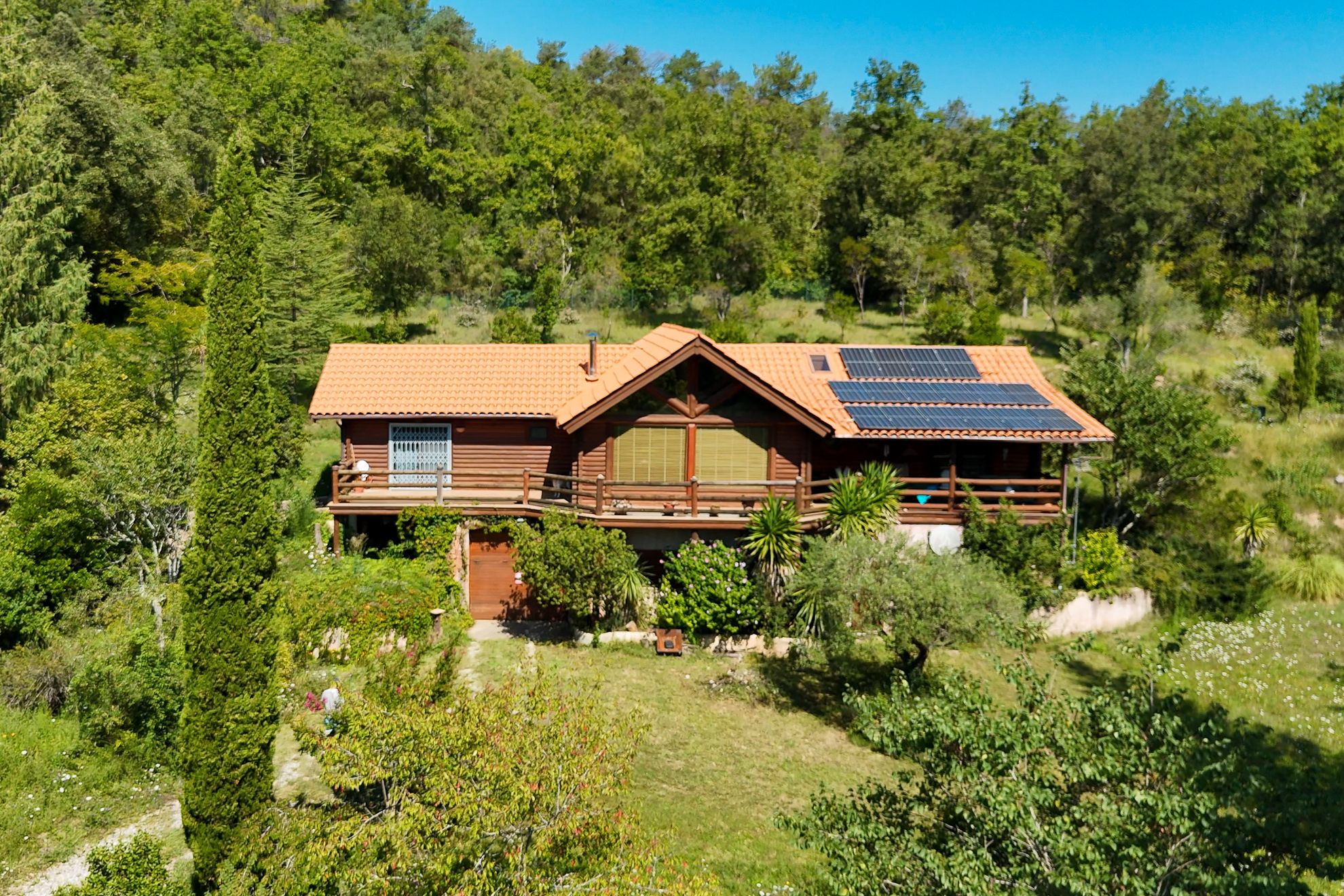 Exterior view of Country house for sale in Mieres (Girona)  with Private garden, Terrace and Swimming Pool