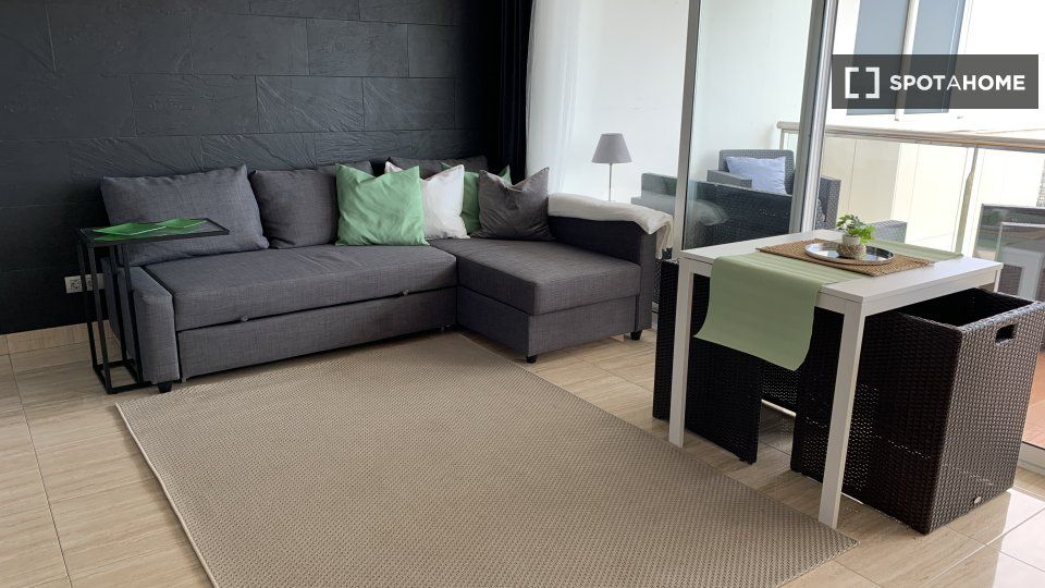 Living room of Flat to rent in Sant Pere de Ribes  with Air Conditioner, Heating and Furnished