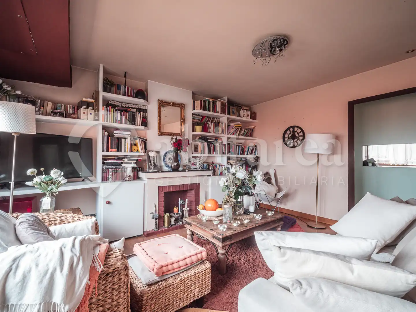 Living room of Flat for sale in Santander  with Heating and Parquet flooring