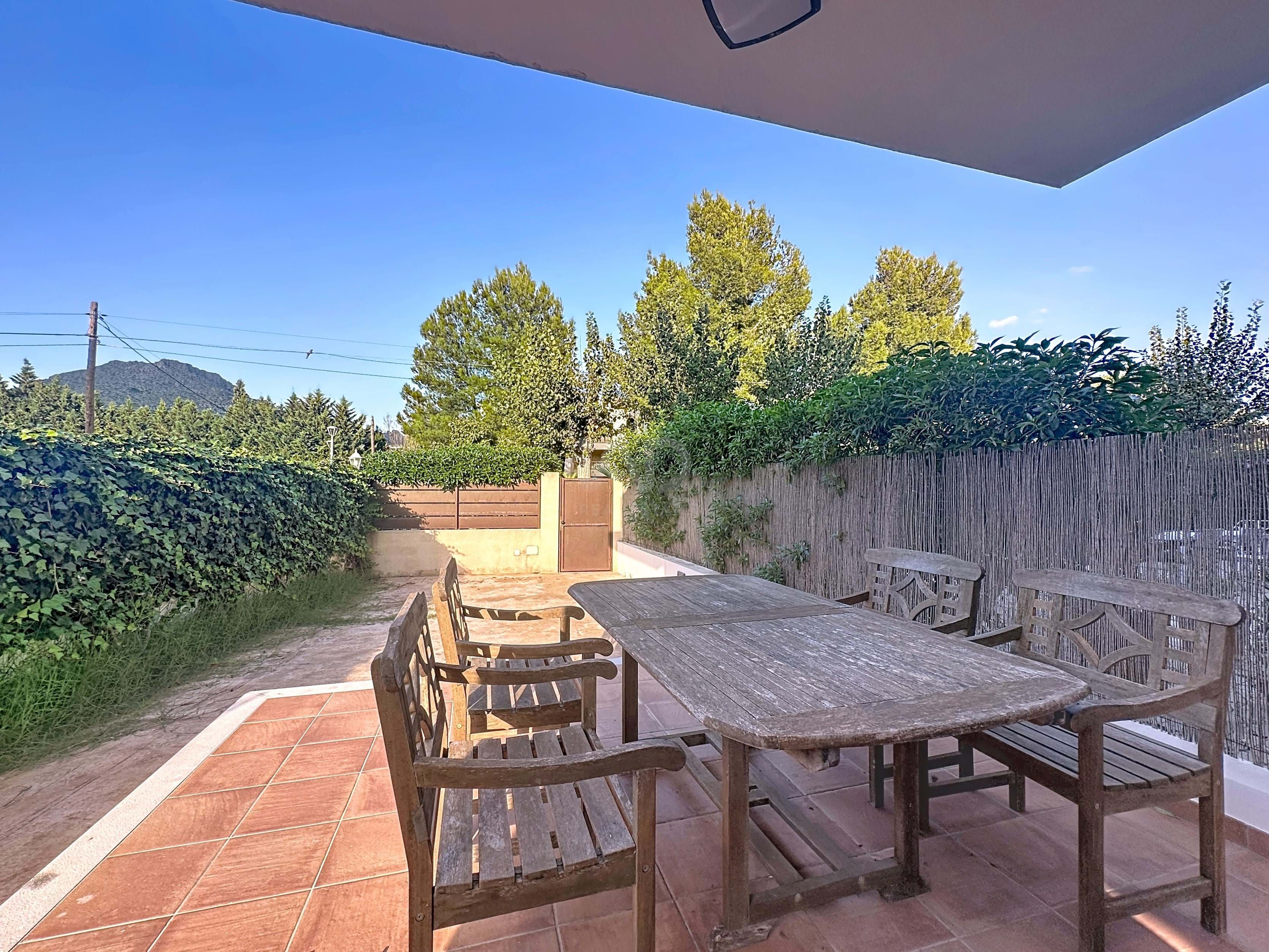 Garden of Flat for sale in Pollença  with Air Conditioner, Terrace and Swimming Pool
