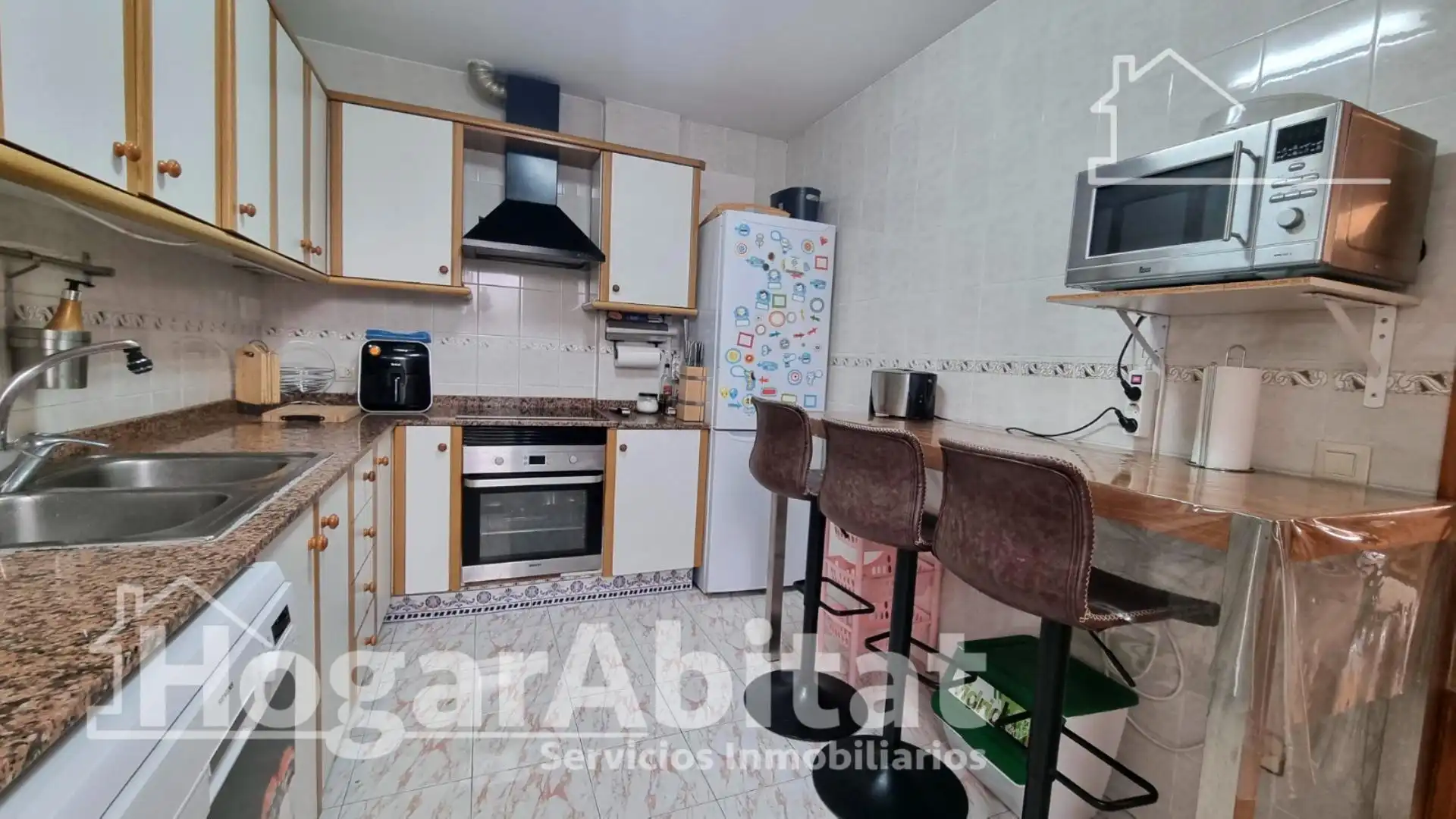 Cocina de Casa adosada en venta en Puçol con Aire acondicionado, Terraza y Trastero