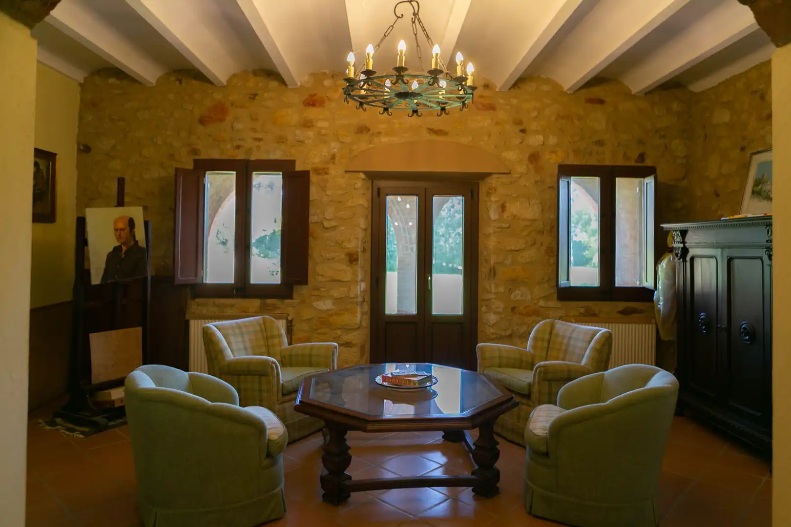 Sala de estar de Finca rústica en venta en Pals con Calefacción, Jardín privado y Terraza