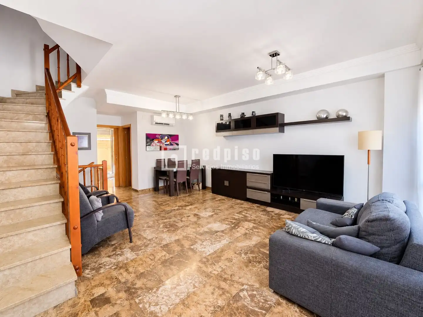 Sala de estar de Casa o chalet en venta en Xirivella con Aire acondicionado, Calefacción y Terraza