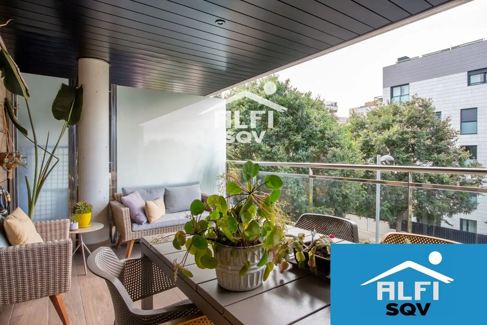 Balcony of Flat for sale in Sant Cugat del Vallès  with Air Conditioner, Heating and Terrace