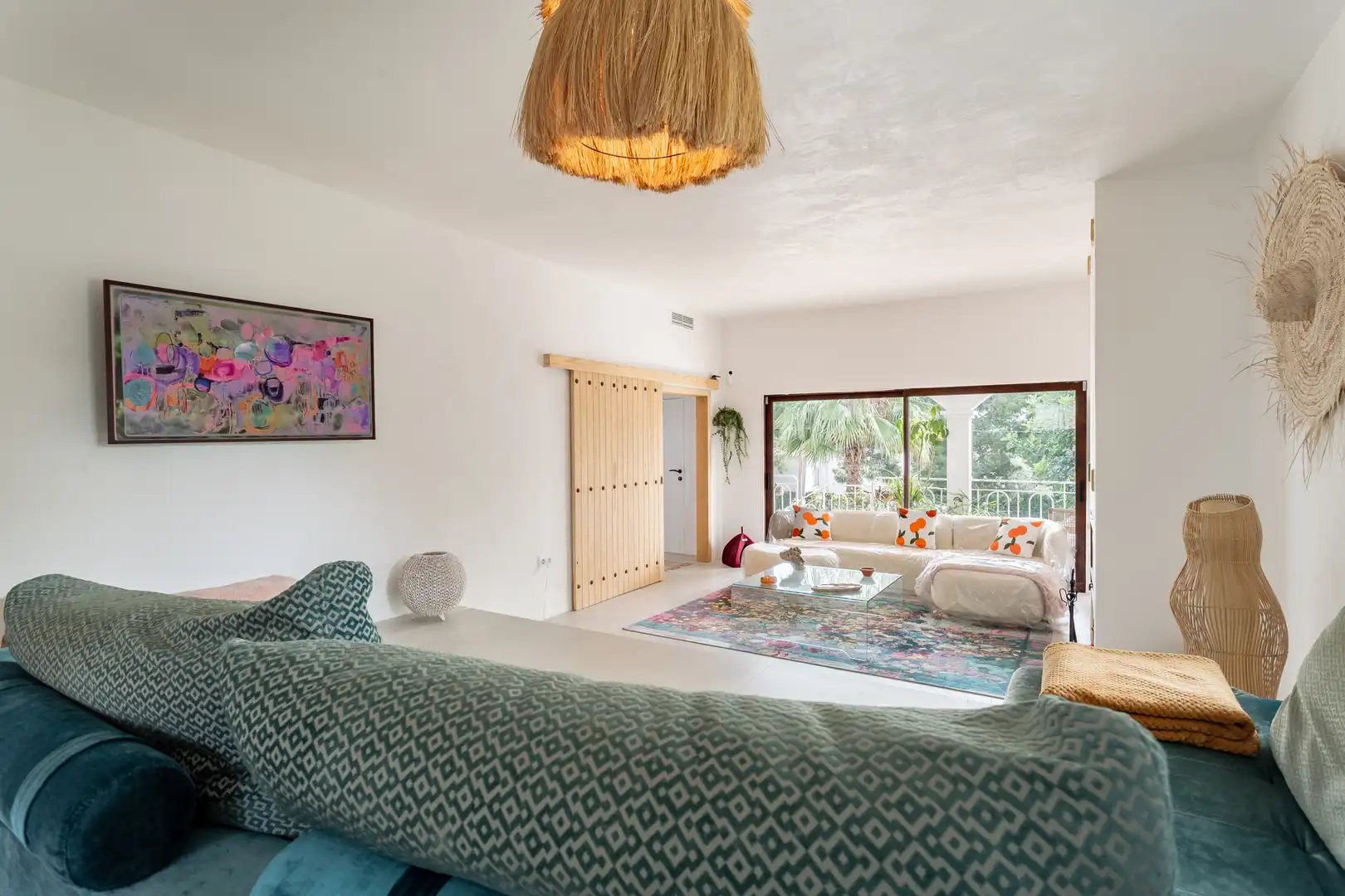 Sala d'estar de Casa o xalet en venda en Cunit amb Aire condicionat, Calefacció i Jardí privat