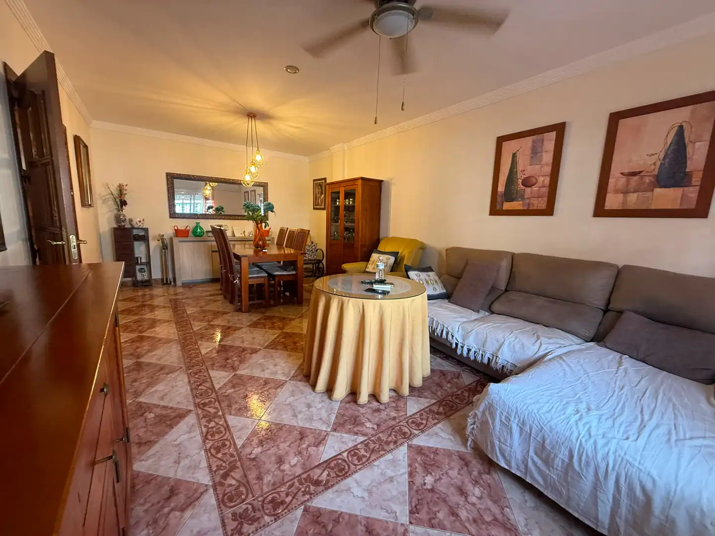 Sala de estar de Casa o chalet en venta en Láchar con Aire acondicionado, Calefacción y Jardín privado