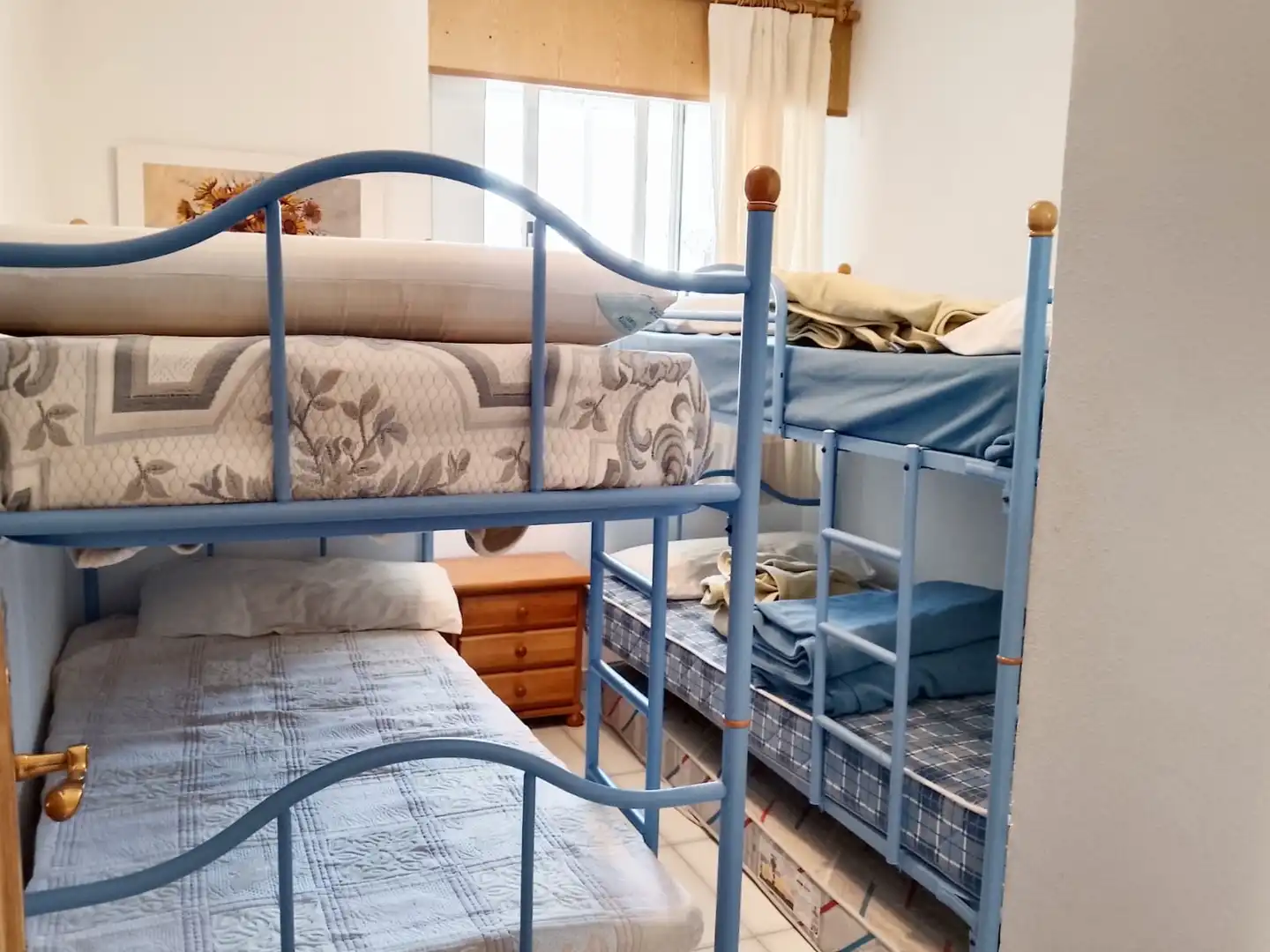 Schlafzimmer von Wohnungen zum Verkauf in Calpe / Calp mit Klimaanlage, Heizung und Privatgarten