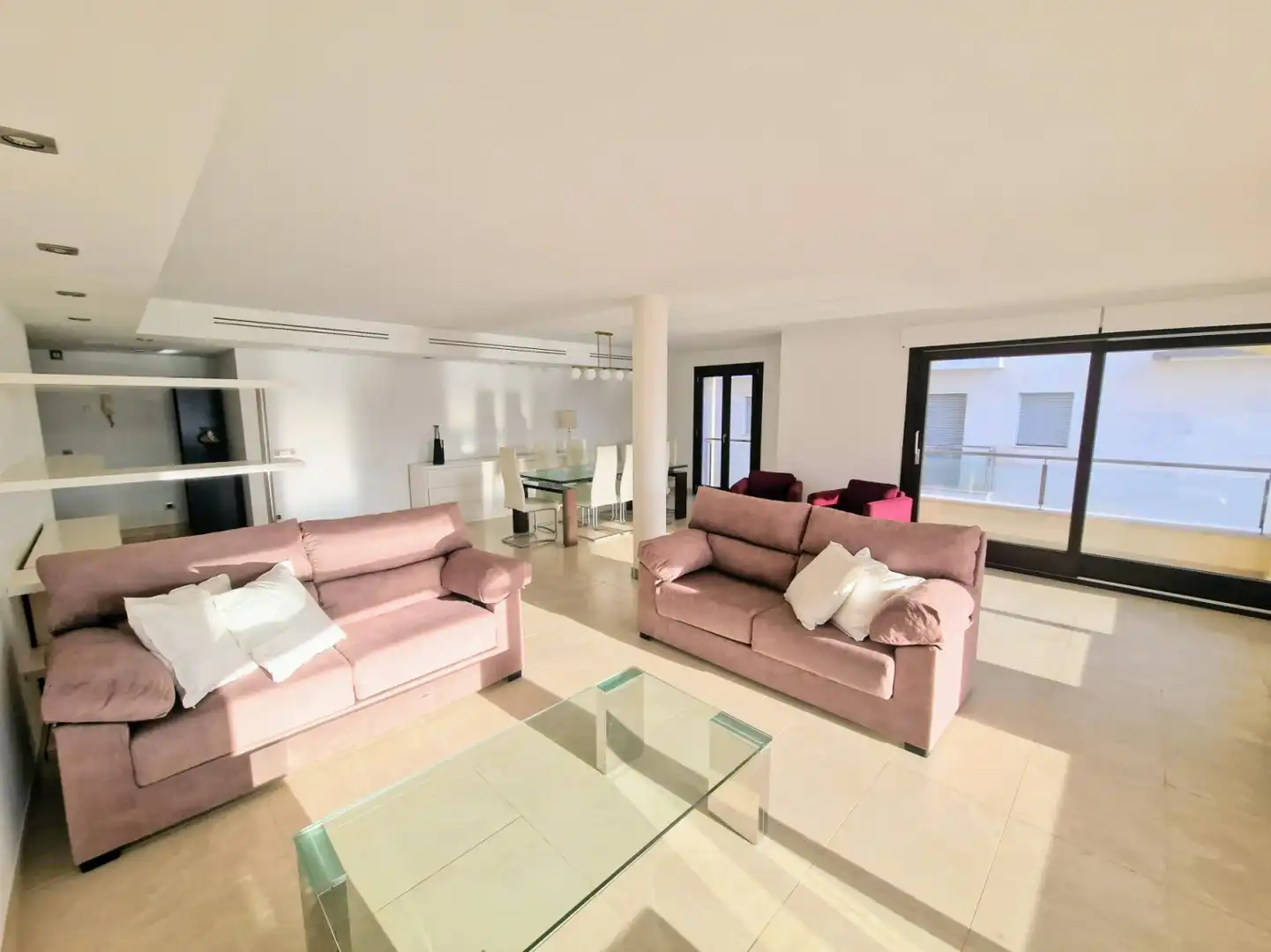 Sala de estar de Piso de alquiler en Capdepera con Aire acondicionado, Calefacción y Terraza