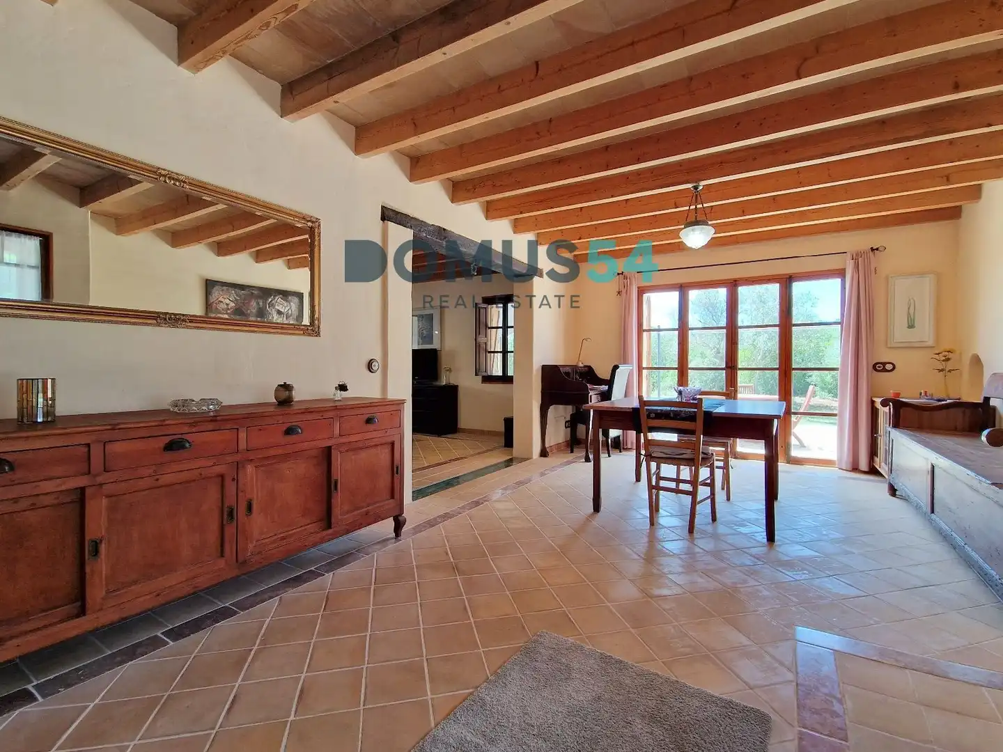 Dining room of Country homes for sale in Pollença  with Air Conditioner, Heating and Swimming Pool