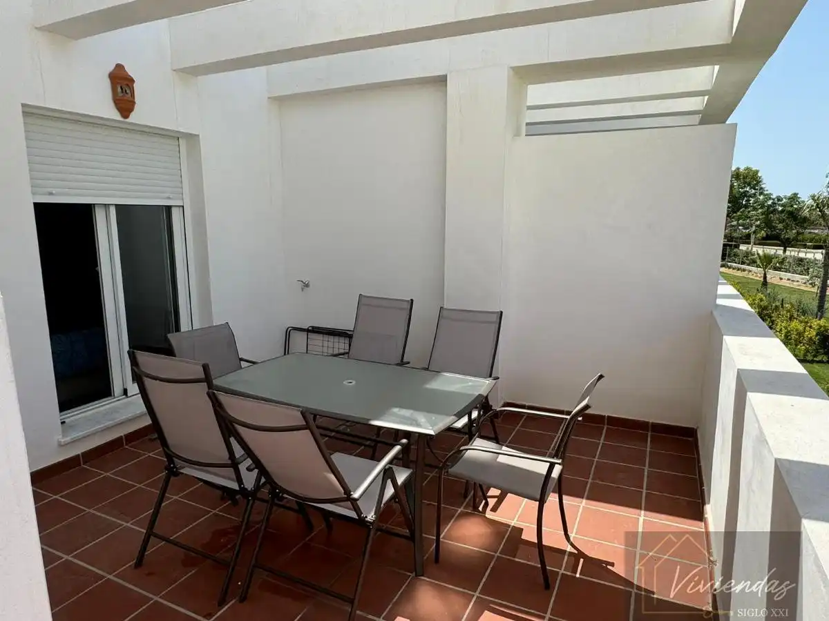 Terraza de Piso de alquiler en Chipiona con Aire acondicionado, Terraza y Amueblado