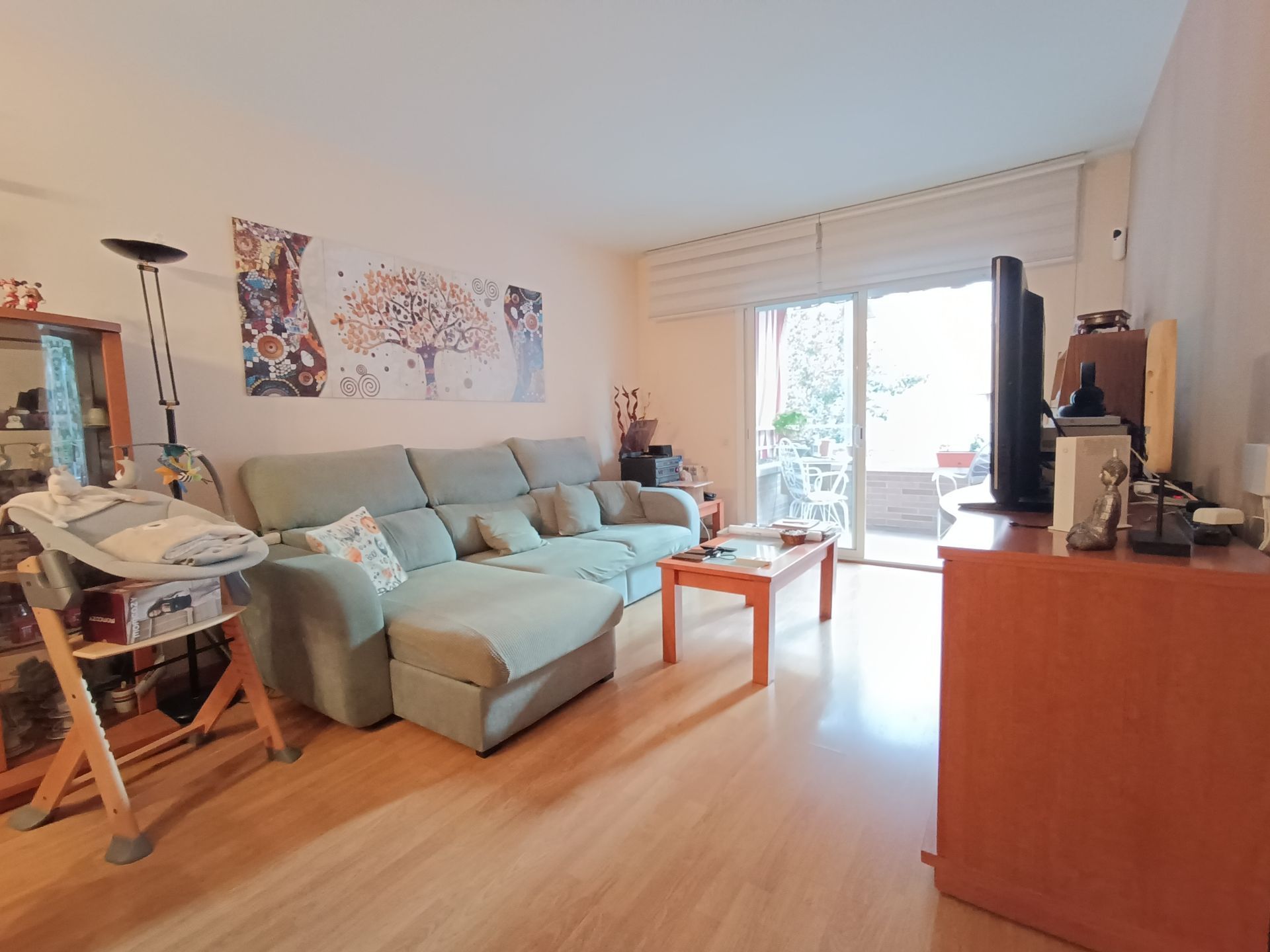 Sala d'estar de Pis en venda en Sant Adrià de Besòs amb Aire condicionat, Calefacció i Terrassa