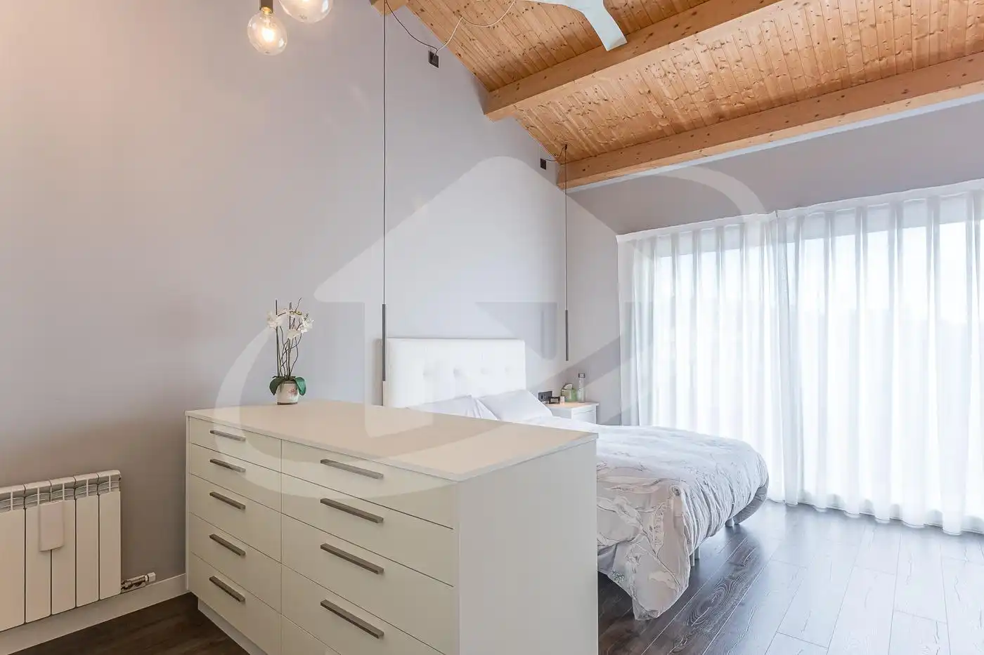 Bedroom of Houses for sale in Sabadell  with Heating, Private garden and Parquet flooring