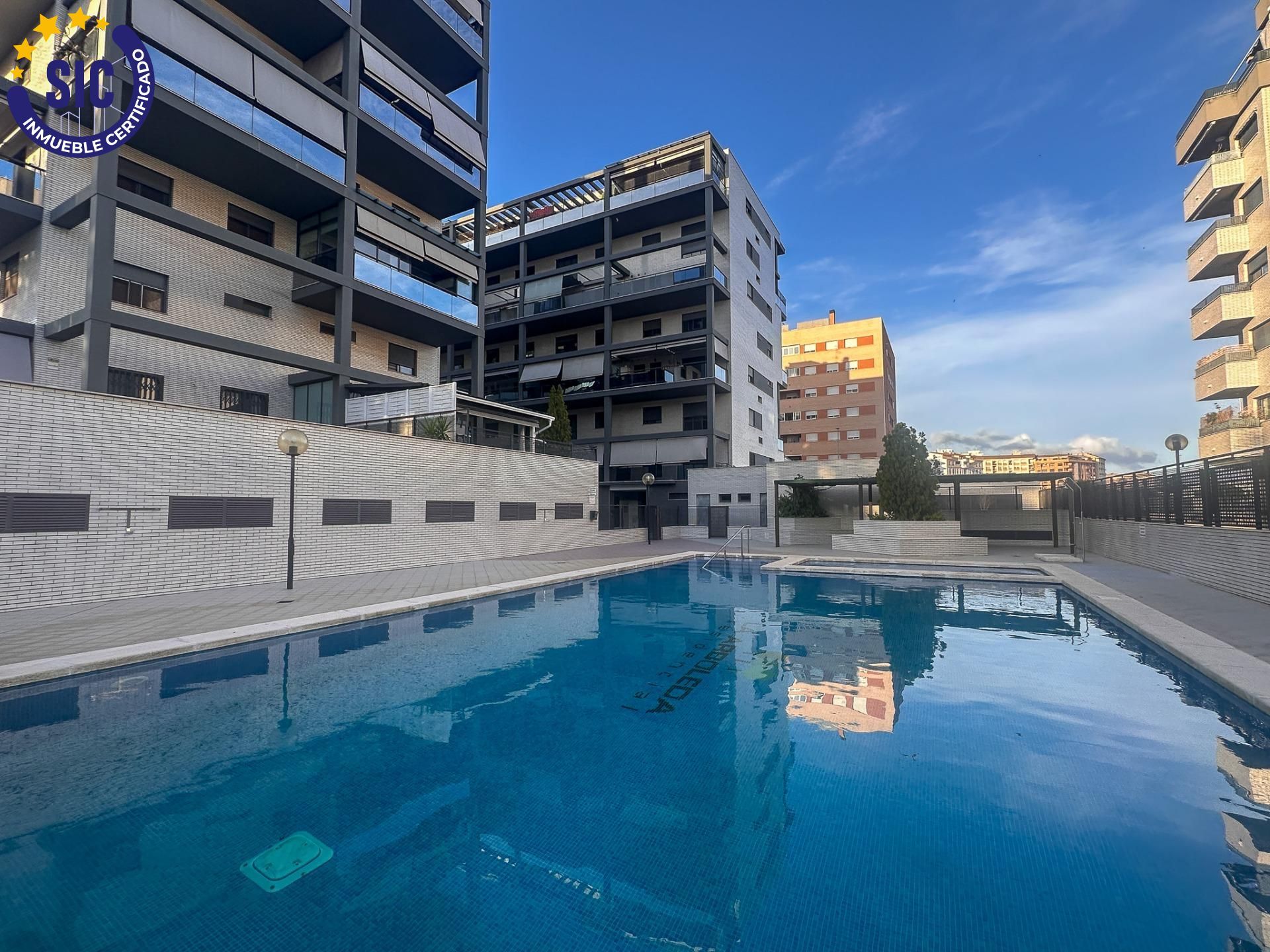 Swimming pool of Flat for sale in Castellón de la Plana / Castelló de la Plana  with Air Conditioner, Heating and Private garden