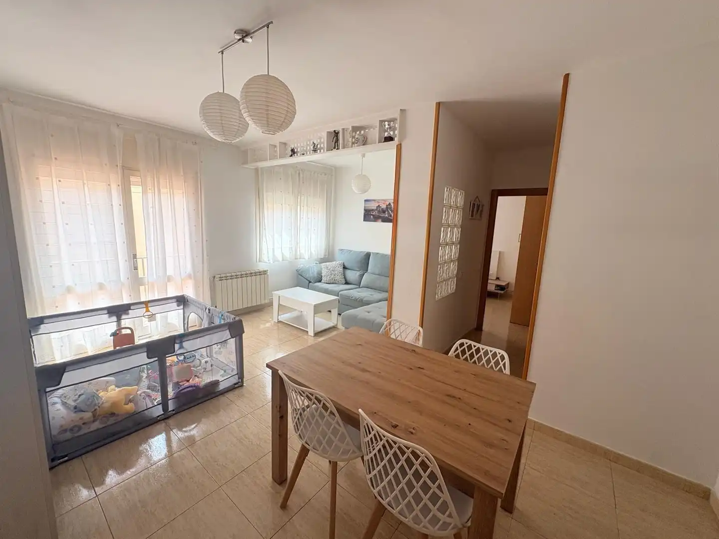 Sala de estar de Piso en venta en Vilanova del Camí con Aire acondicionado, Calefacción y Terraza