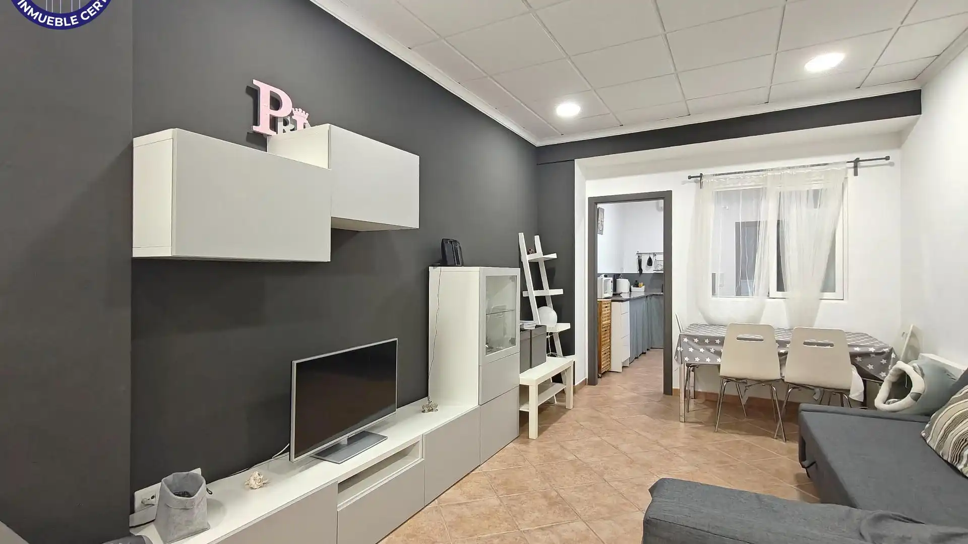 Sala de estar de Casa adosada en venta en Carcaixent con Aire acondicionado y Calefacción