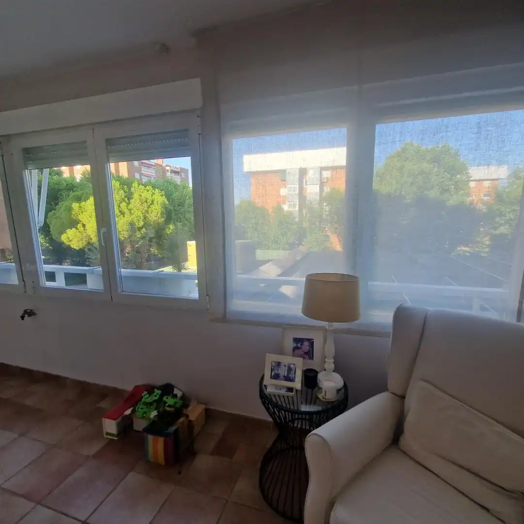 Balcony of Flat for sale in Madrid  with Air Conditioner, Heating and Private garden