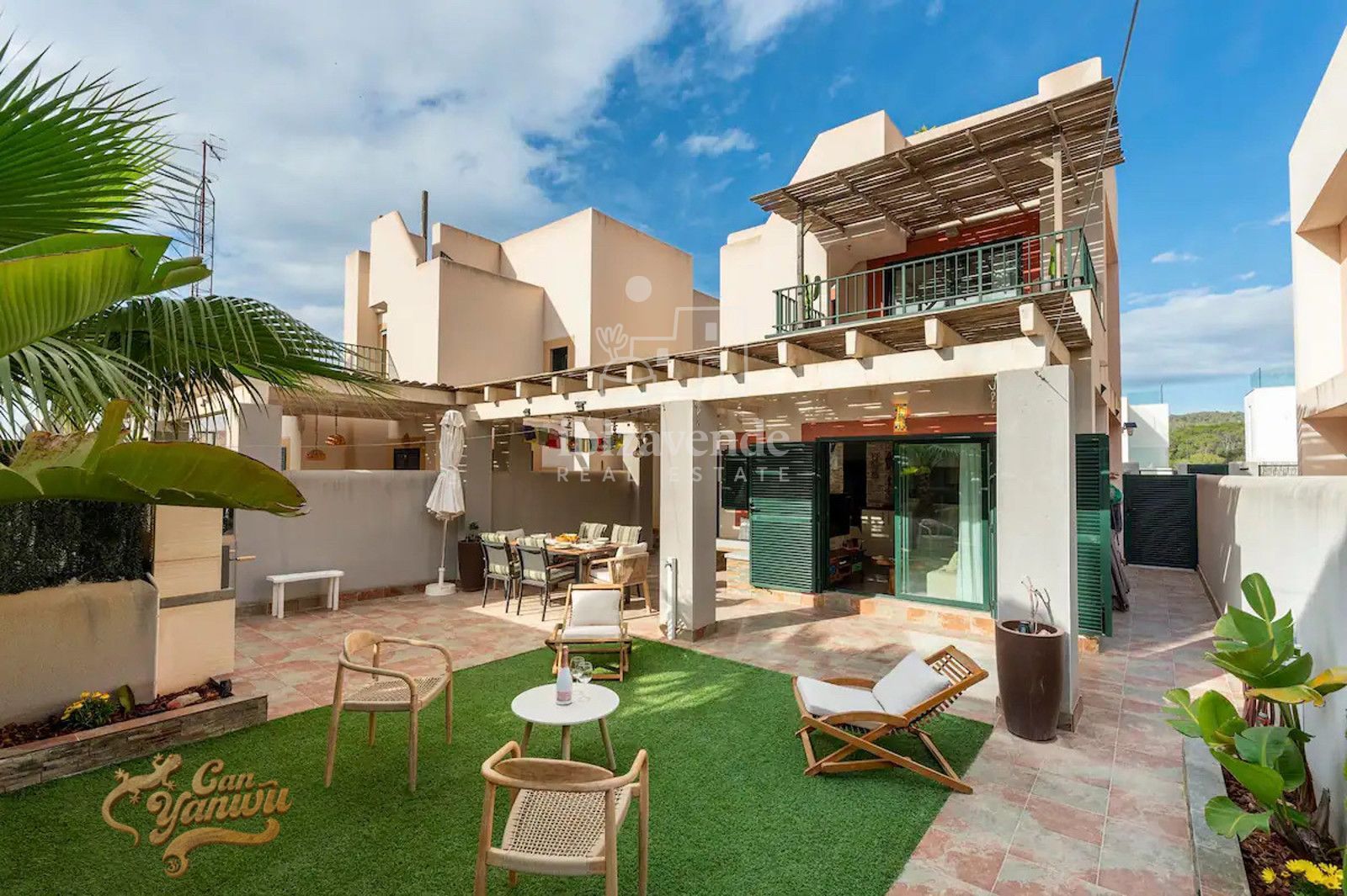 Terrassa de Casa adosada de lloguer en Sant Josep de sa Talaia amb Aire condicionat, Calefacció i Jardí privat