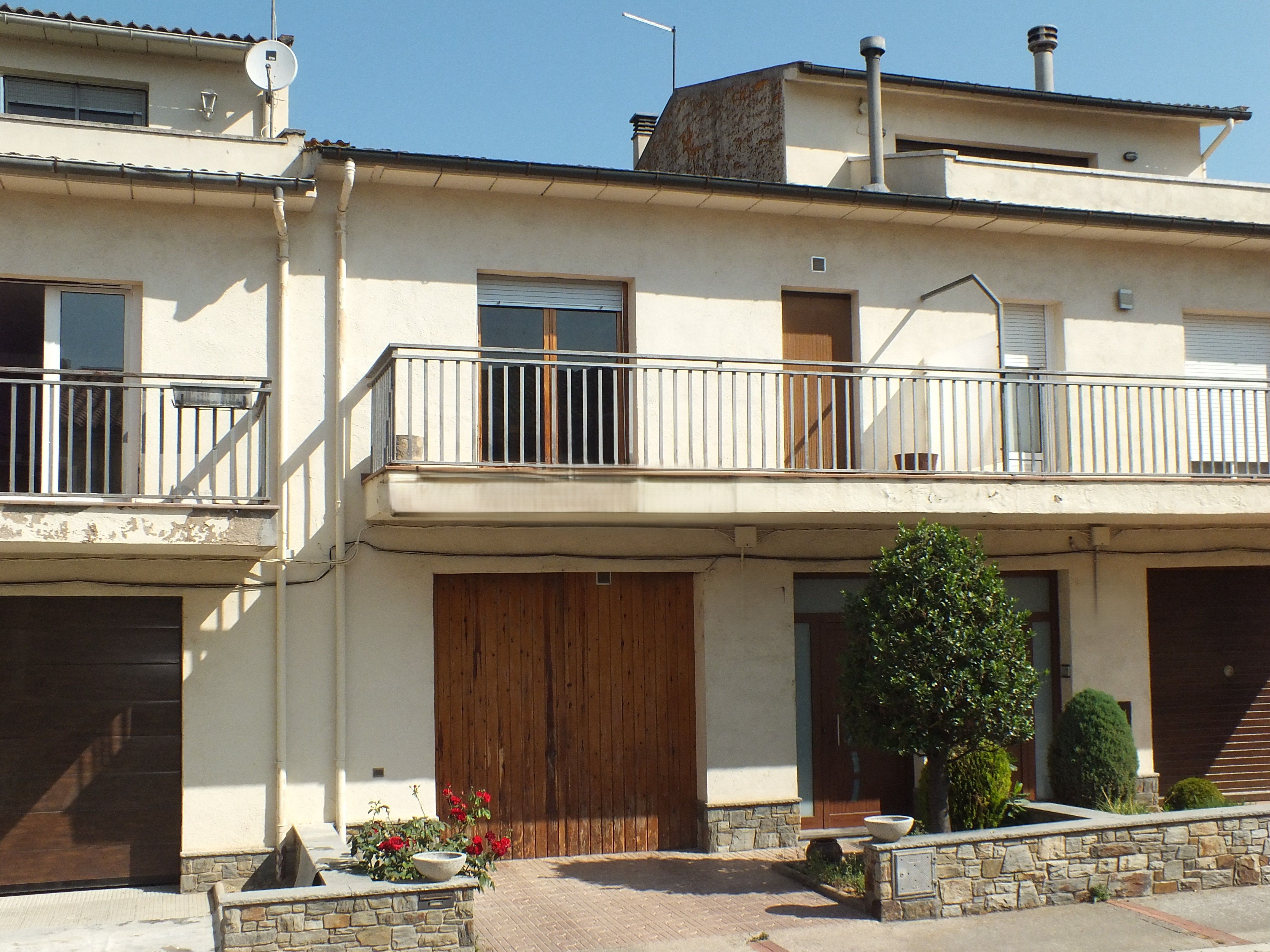 Exterior view of Single-family semi-detached for sale in Santa Eugènia de Berga  with Heating, Private garden and Balcony