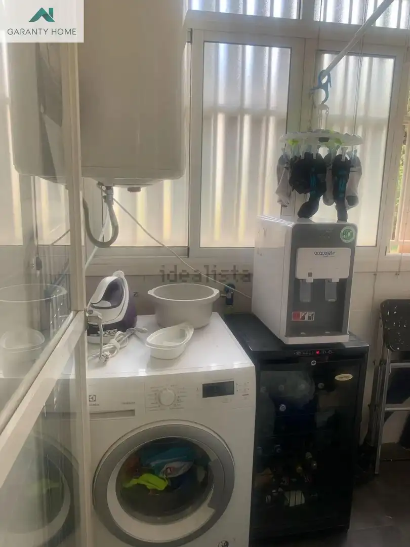 Küche von Wohnung zur Miete in Málaga mit Klimaanlage, Privatgarten und Balkon
