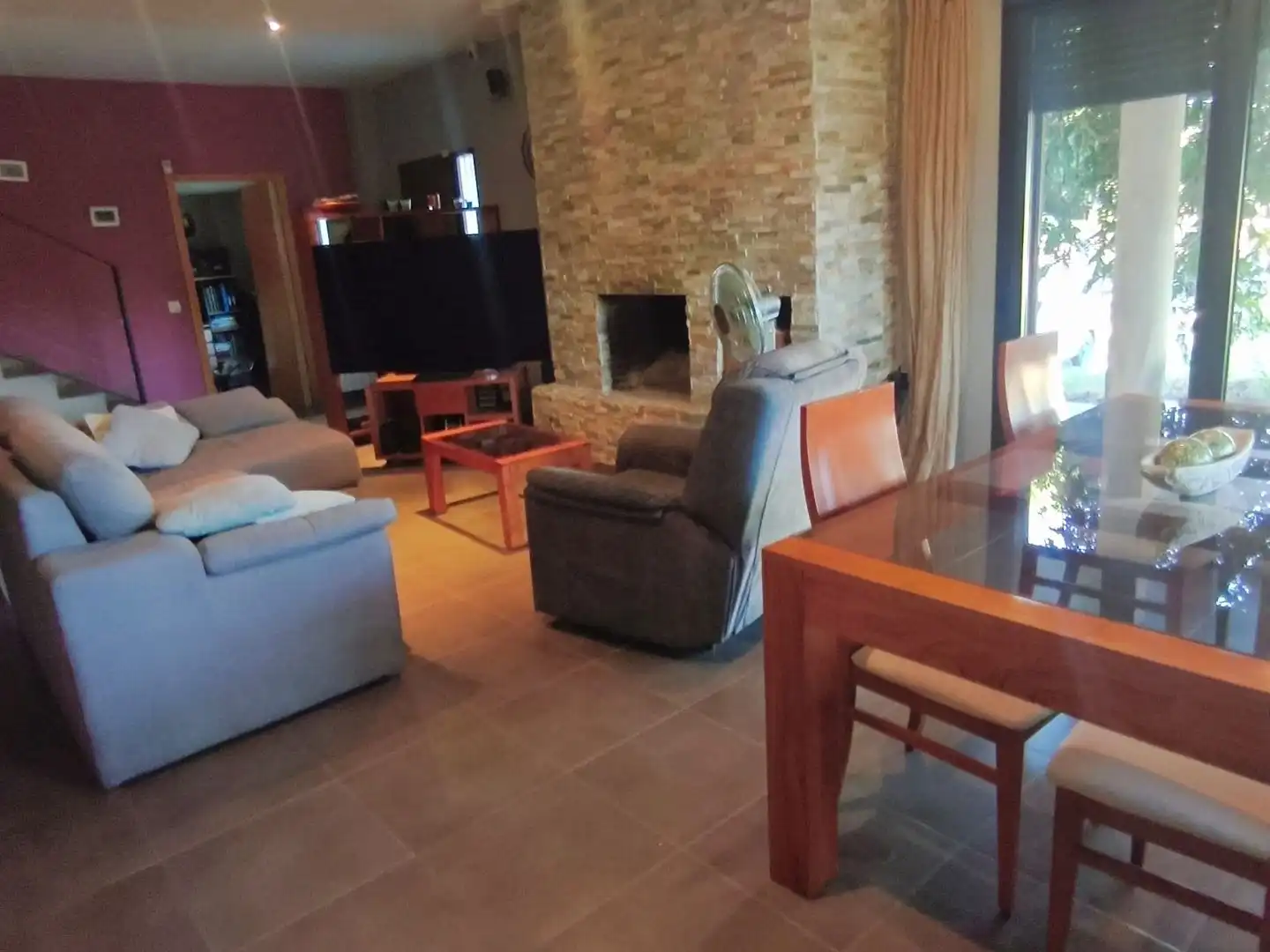 Sala d'estar de Casa o xalet en venda en Casar de Cáceres amb Terrassa i Piscina