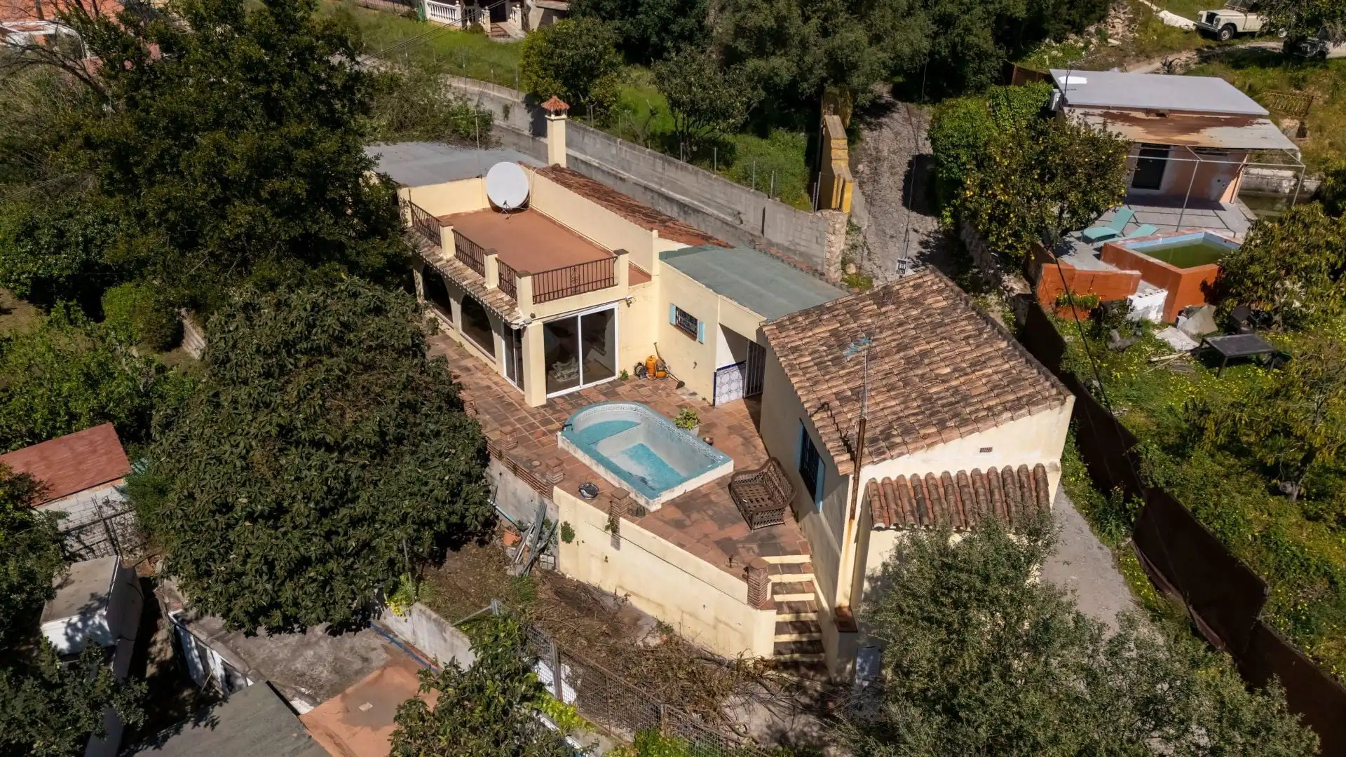 Vista exterior de Finca rústica en venta en Ojén con Trastero y Piscina