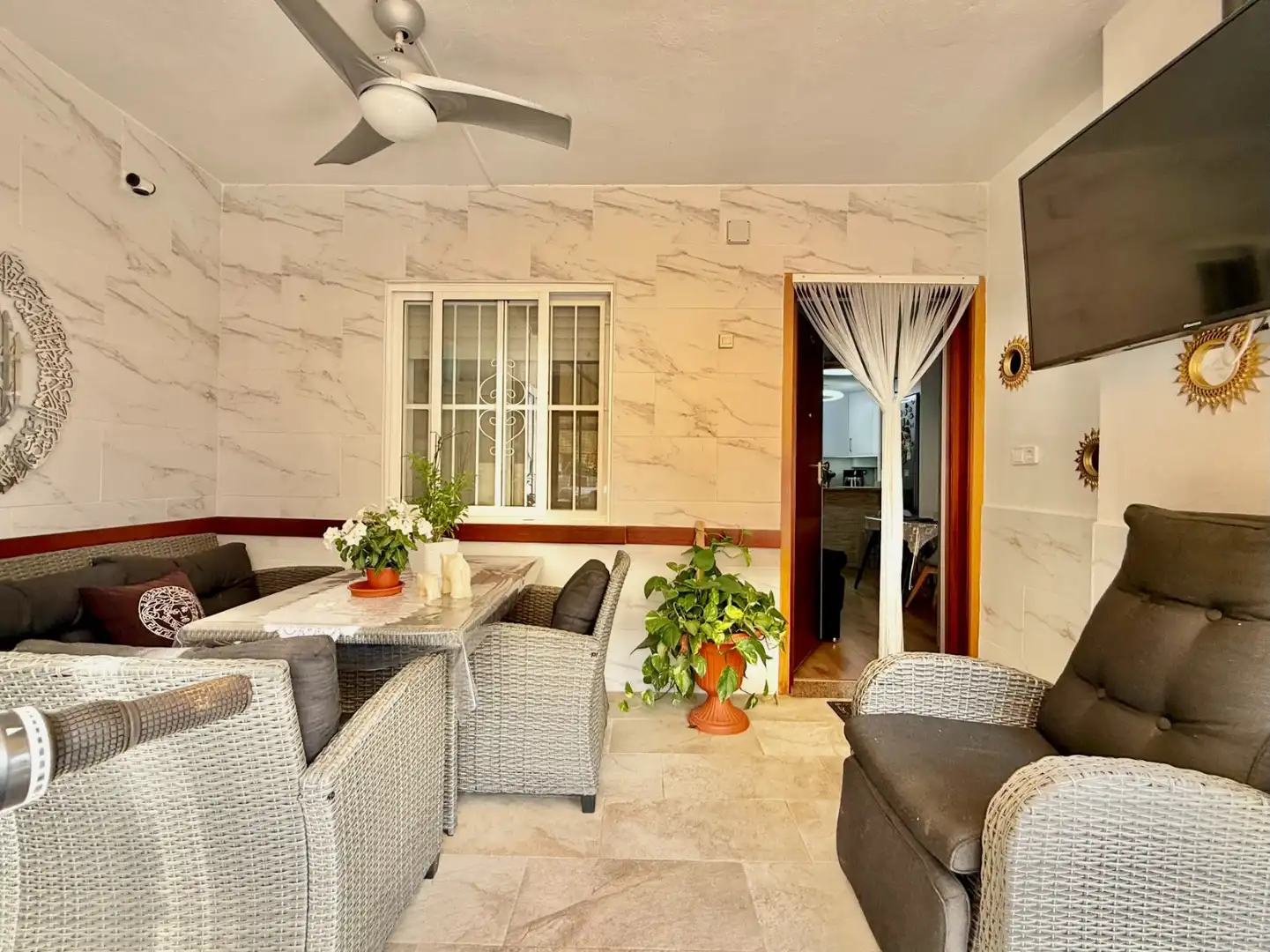 Terrace of Houses for sale in Los Alcázares  with Air Conditioner, Private garden and Terrace