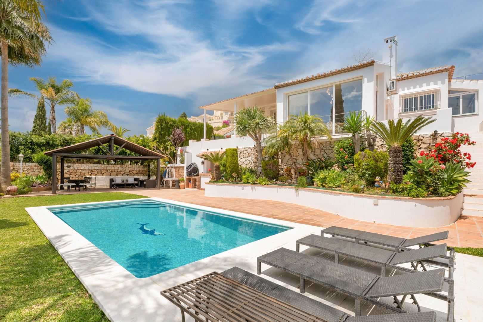 Jardín de Casa o chalet en venta en Mijas con Aire acondicionado, Calefacción y Jardín privado