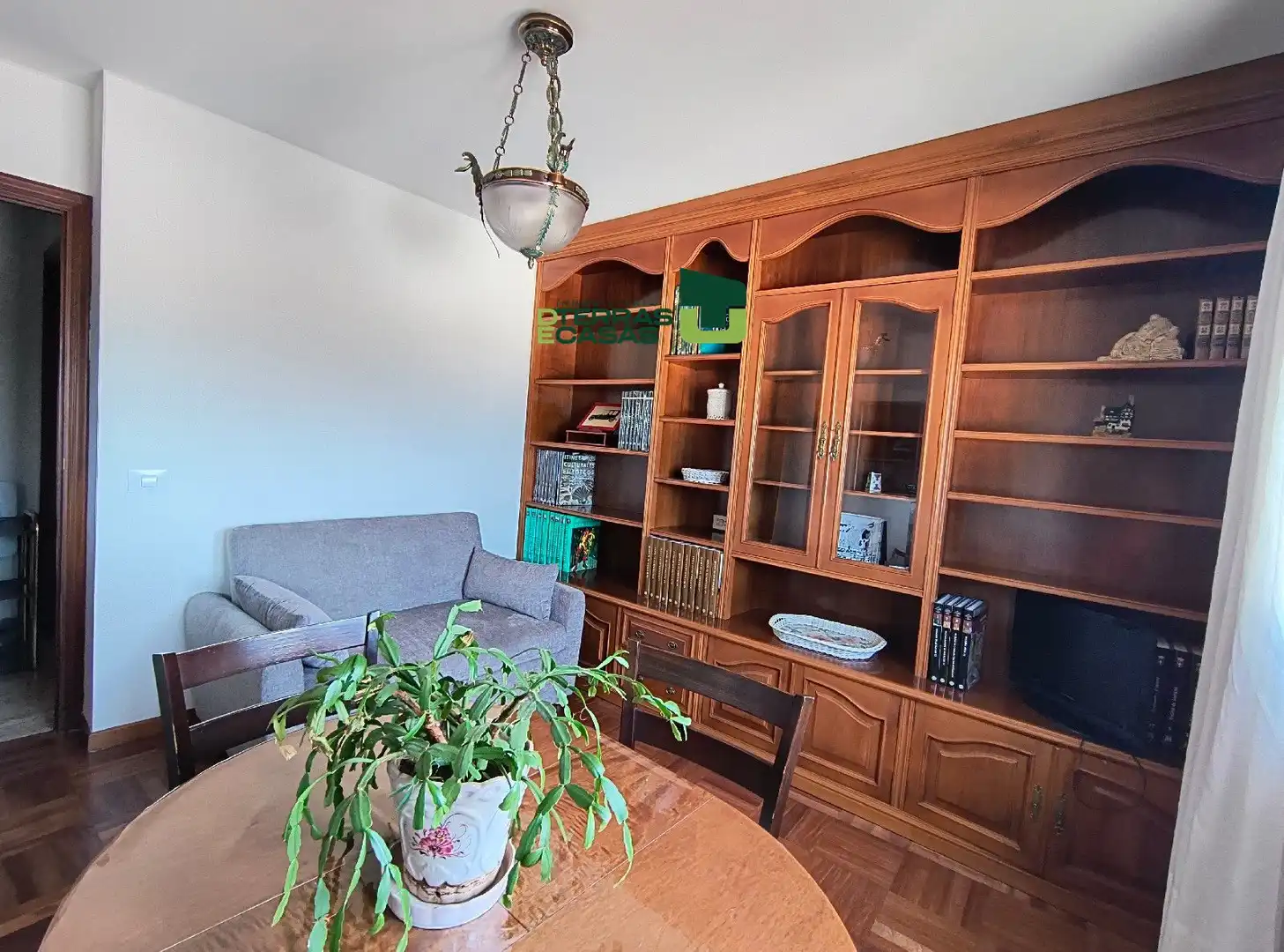 Sala d'estar de Pis de lloguer en Pontevedra Capital  amb Calefacció i Moblat