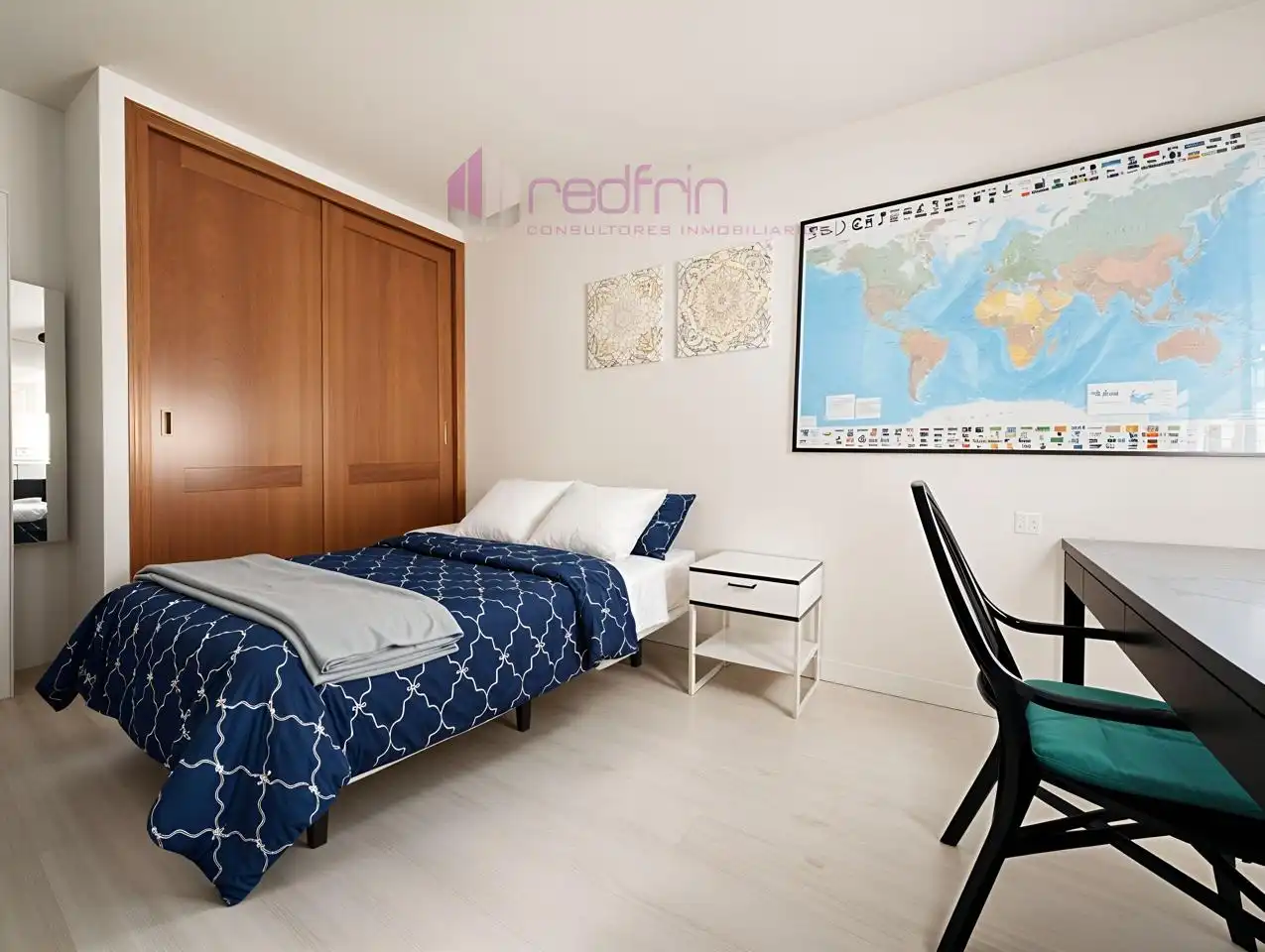 Bedroom of Flat for sale in Madrid  with Air Conditioner
