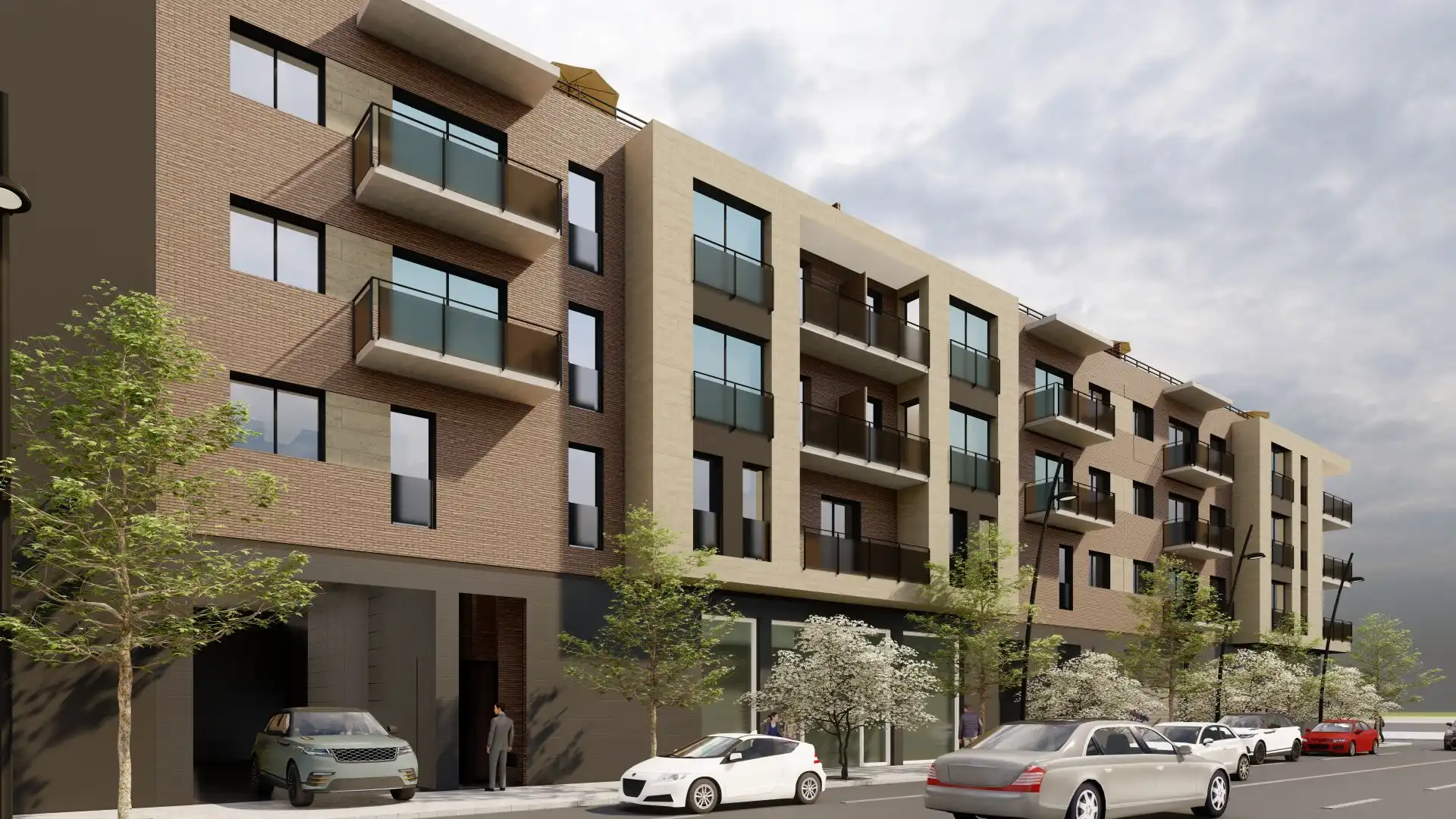 Vista exterior de Piso en venta en Granollers con Aire acondicionado y Terraza