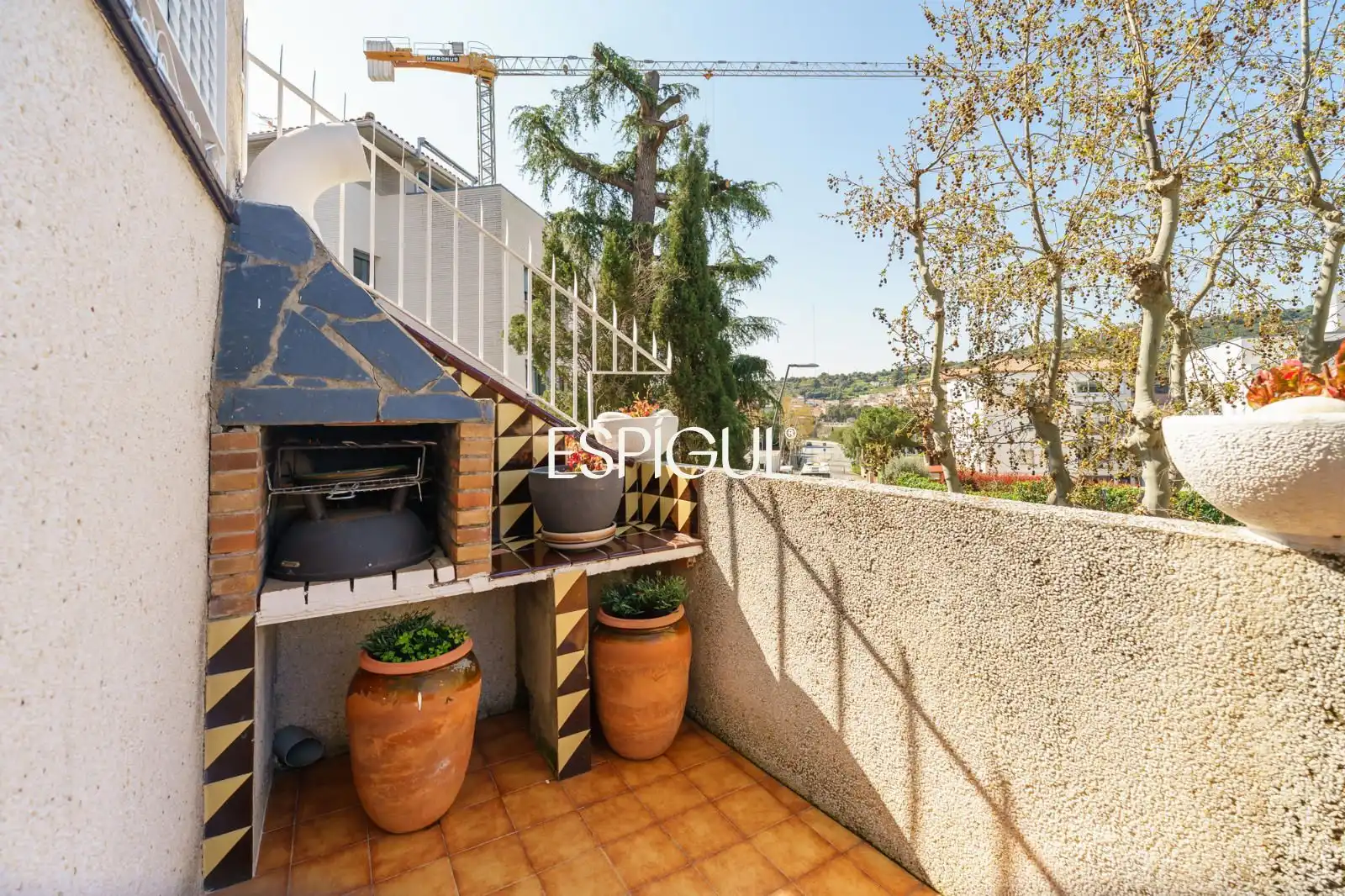 Terraza de Casa adosada en venta en Tiana con Aire acondicionado, Calefacción y Jardín privado