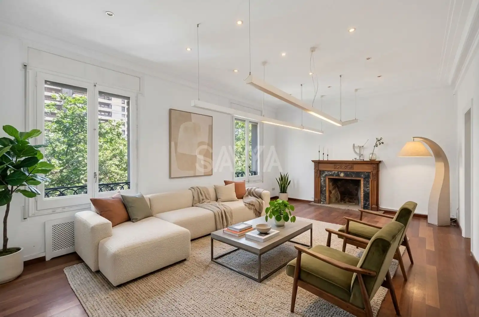 Sala de estar de Piso en venta en Barcelona con Calefacción y Trastero