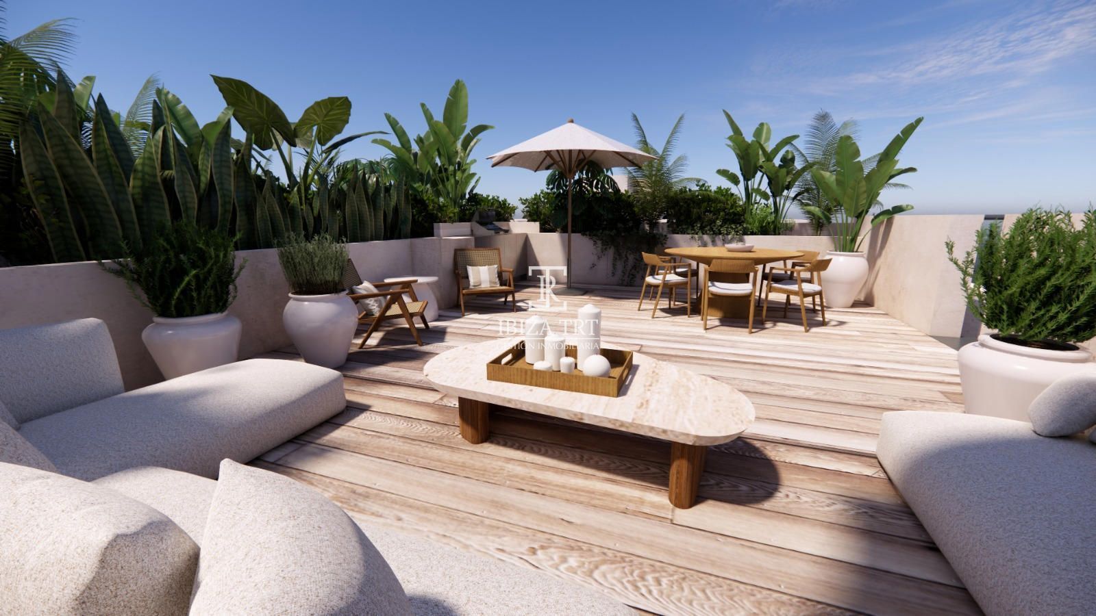 Terrace of Attic for sale in Sant Antoni de Portmany  with Air Conditioner, Heating and Terrace