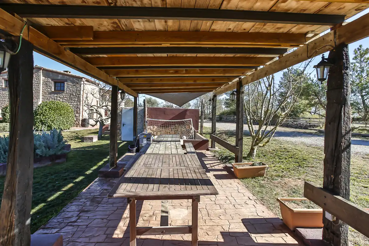 Terrace of Country homes for sale in Aguilar de Segarra  with Heating, Swimming Pool and Internet