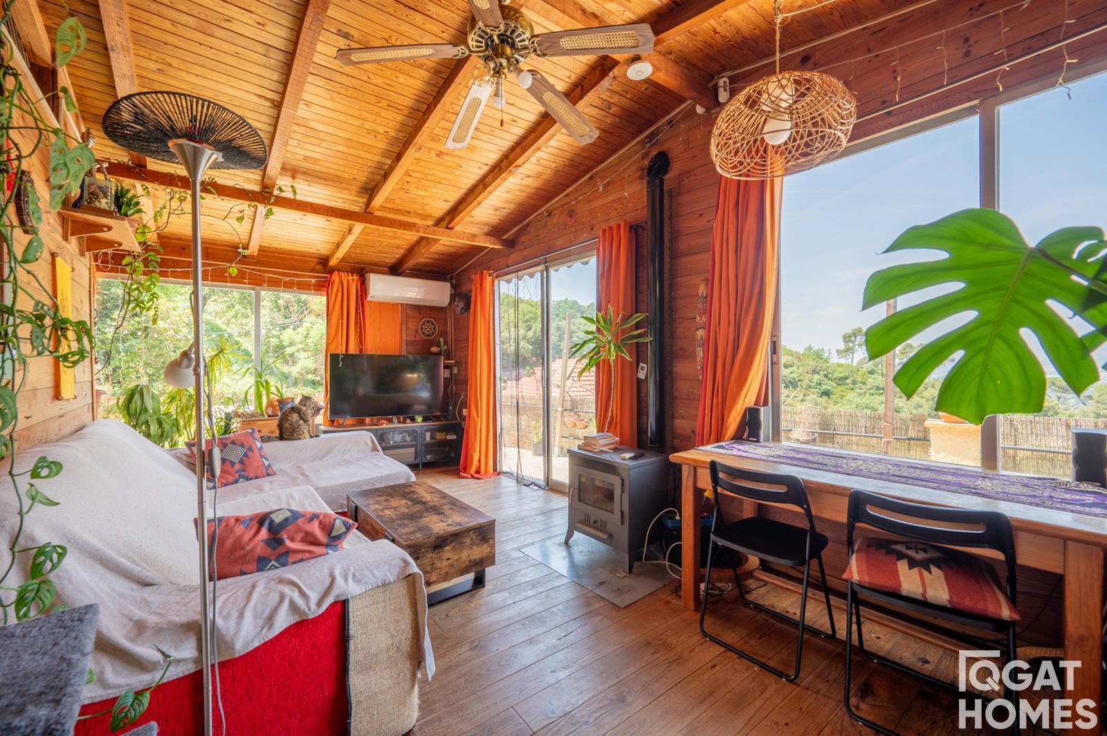 Sala d'estar de Casa o xalet en venda en Sant Cugat del Vallès amb Aire condicionat, Calefacció i Terrassa