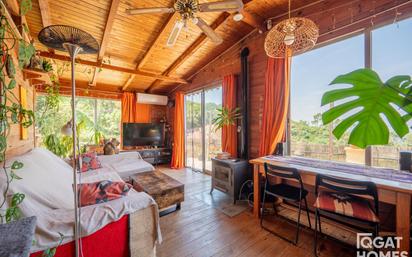 Living room of House or chalet for sale in Sant Cugat del Vallès  with Air Conditioner, Heating and Terrace