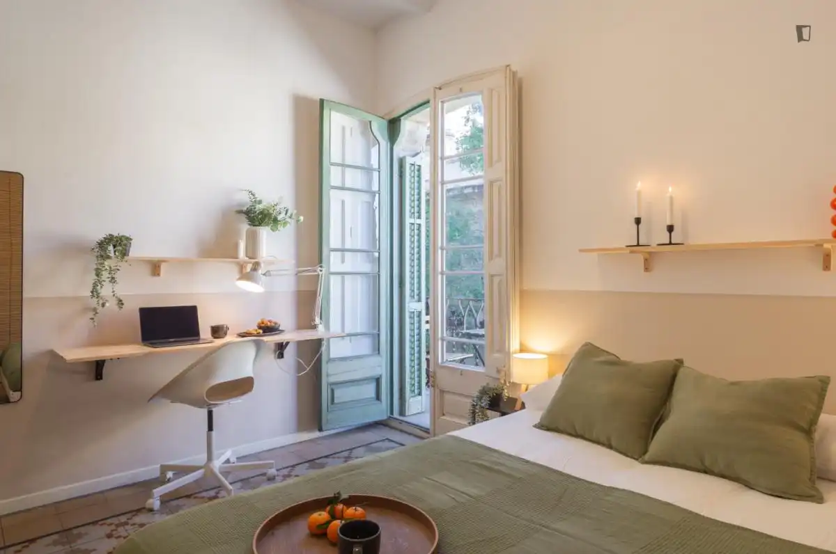 Bedroom of Apartments for share in  Palma de Mallorca  with Furnished, Oven and Washing machine