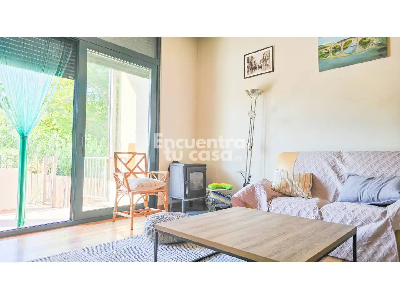 Sala de estar de Casa o chalet en venta en Puente la Reina / Gares con Aire acondicionado, Calefacción y Parquet