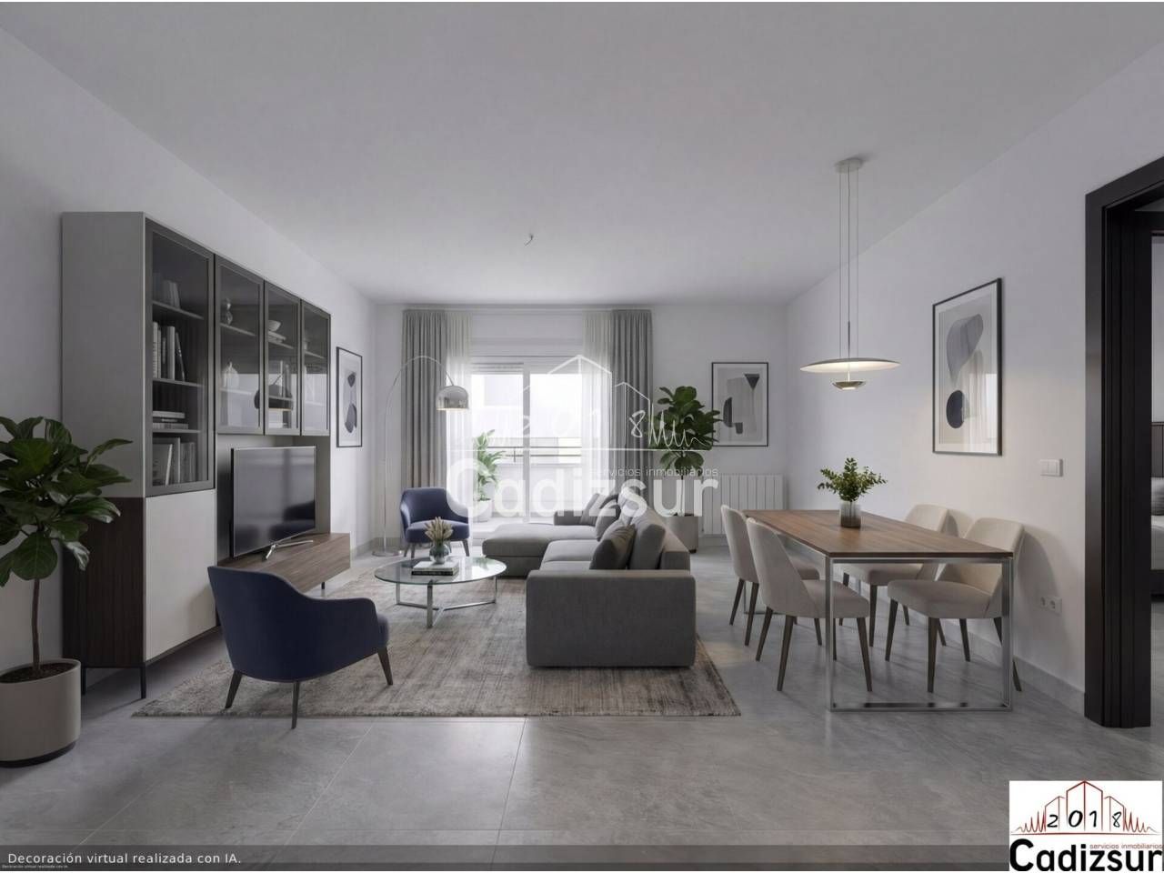 Living room of Flat for sale in  Cádiz Capital  with Air Conditioner and Balcony