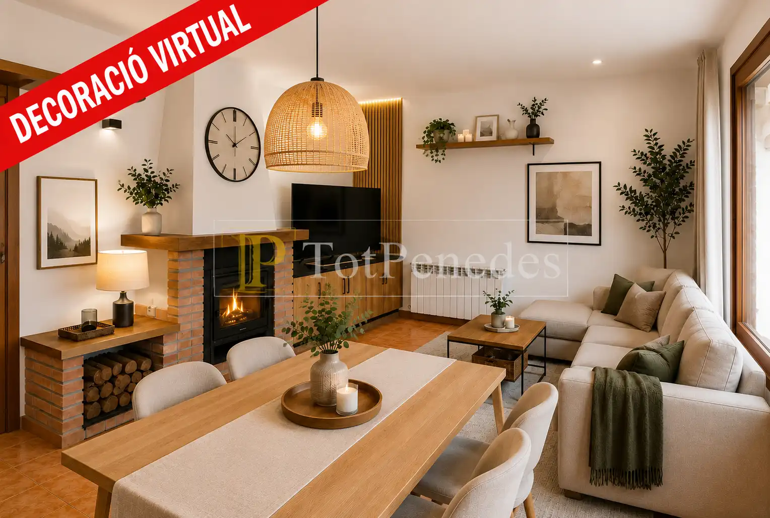 Wohnzimmer von Haus oder Chalet zum Verkauf in Querol mit Heizung, Privatgarten und Abstellraum