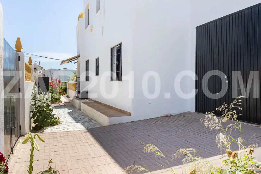 Vista exterior de Casa o chalet en venta en Mojácar con Aire acondicionado, Jardín privado y Parquet